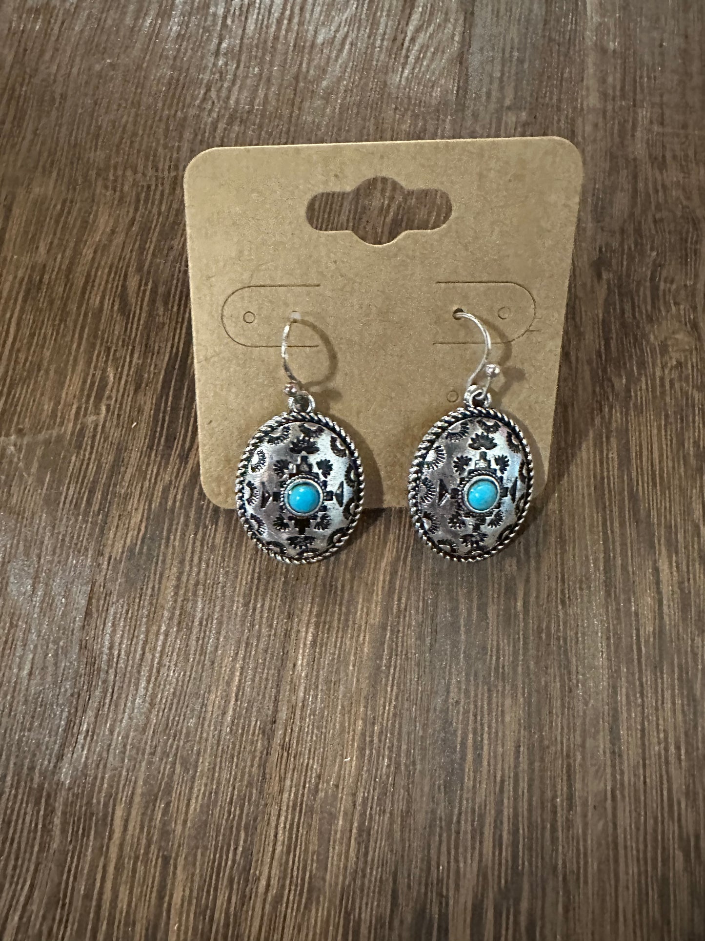 Western Aztec TXR dangle earrings