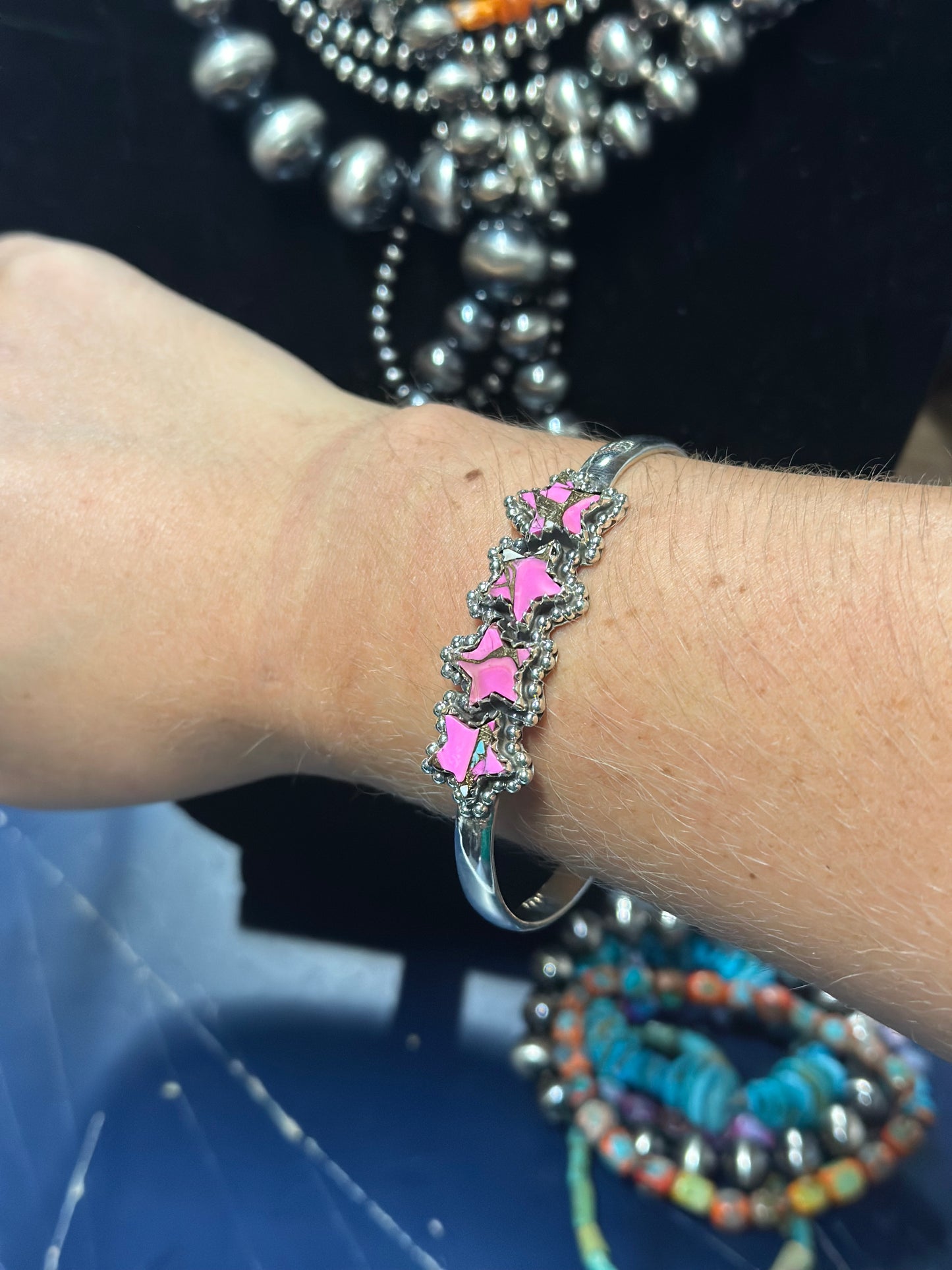 Cotton Candy Star Bar Cuff