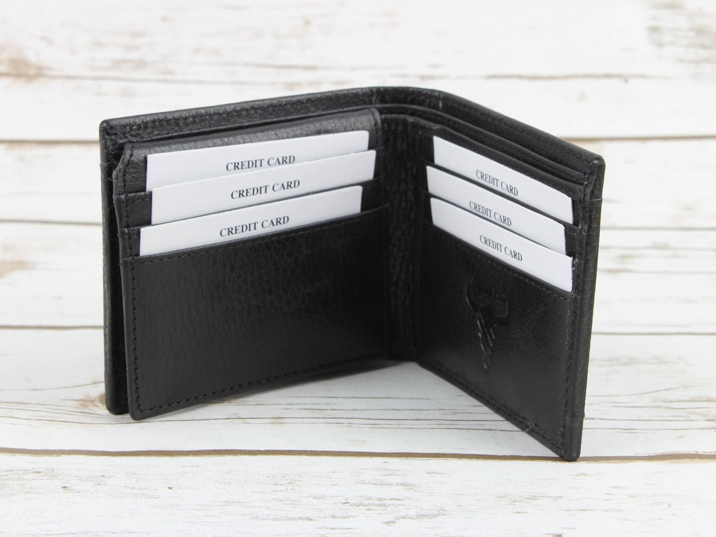 Hair On Hide Men's Wallet In Black AB W01 Black