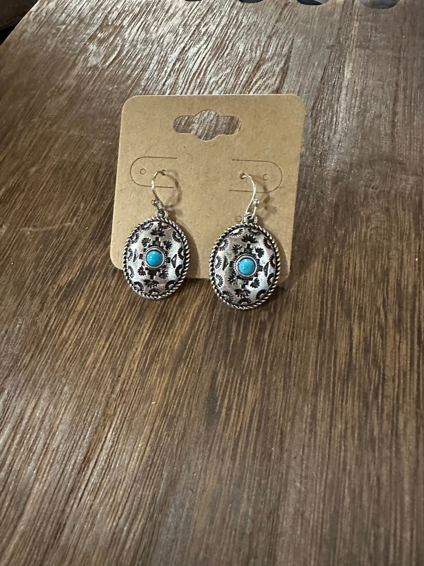 Western Aztec TXR dangle earrings