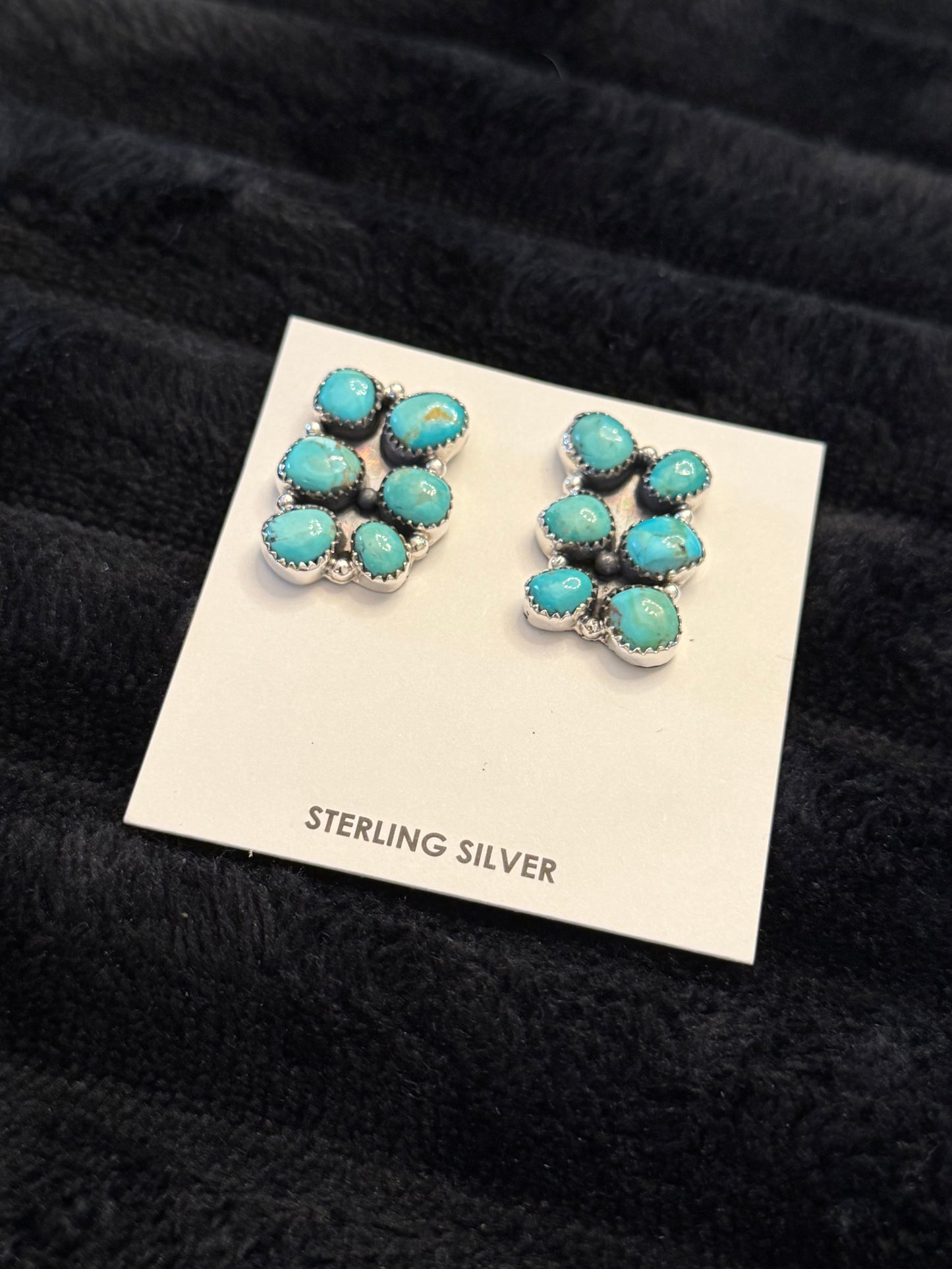 Hada Collection Kingman Turquoise Earrings