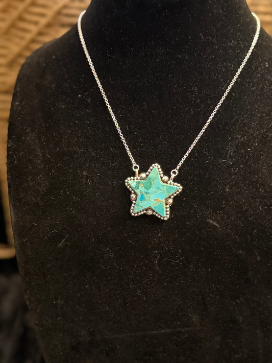 Hada Collection Kingman Turquoise Star Necklace