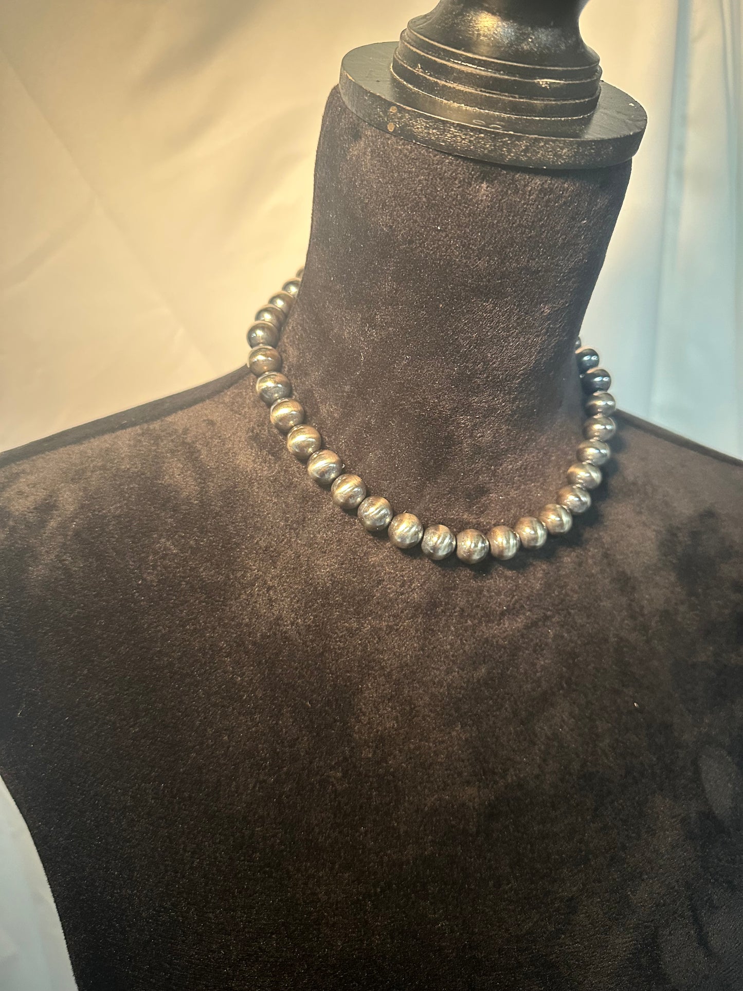 12mm Build Your Own Sterling Silver Pearls Necklace 14"-24"