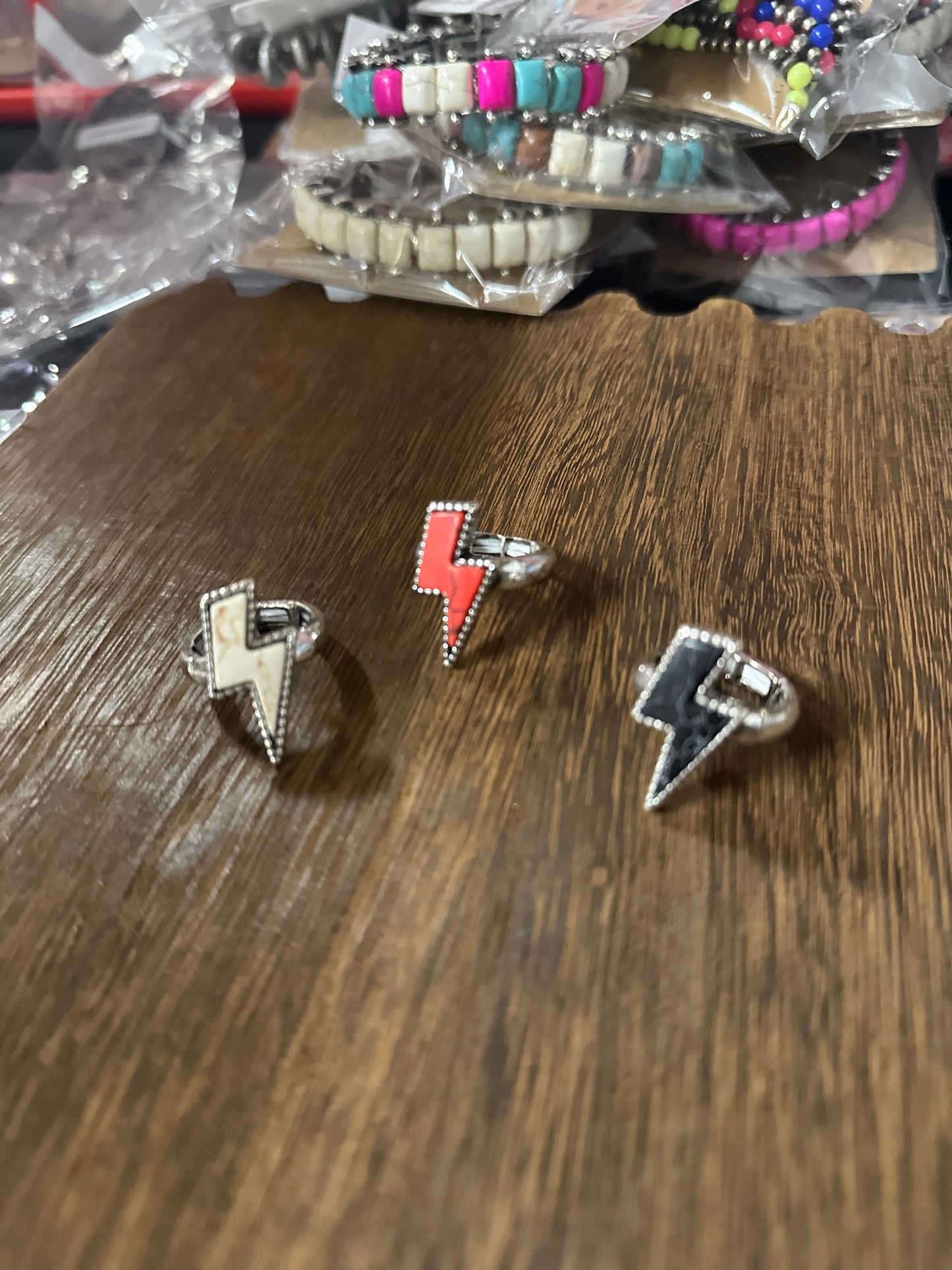 Western Lightning Bolt Thunder -  Ring