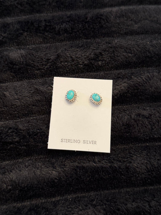 Hada Collection Kingman Turquoise Earrings