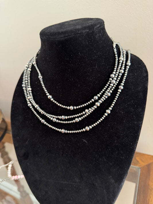 3-6mm graduated pearl necklace