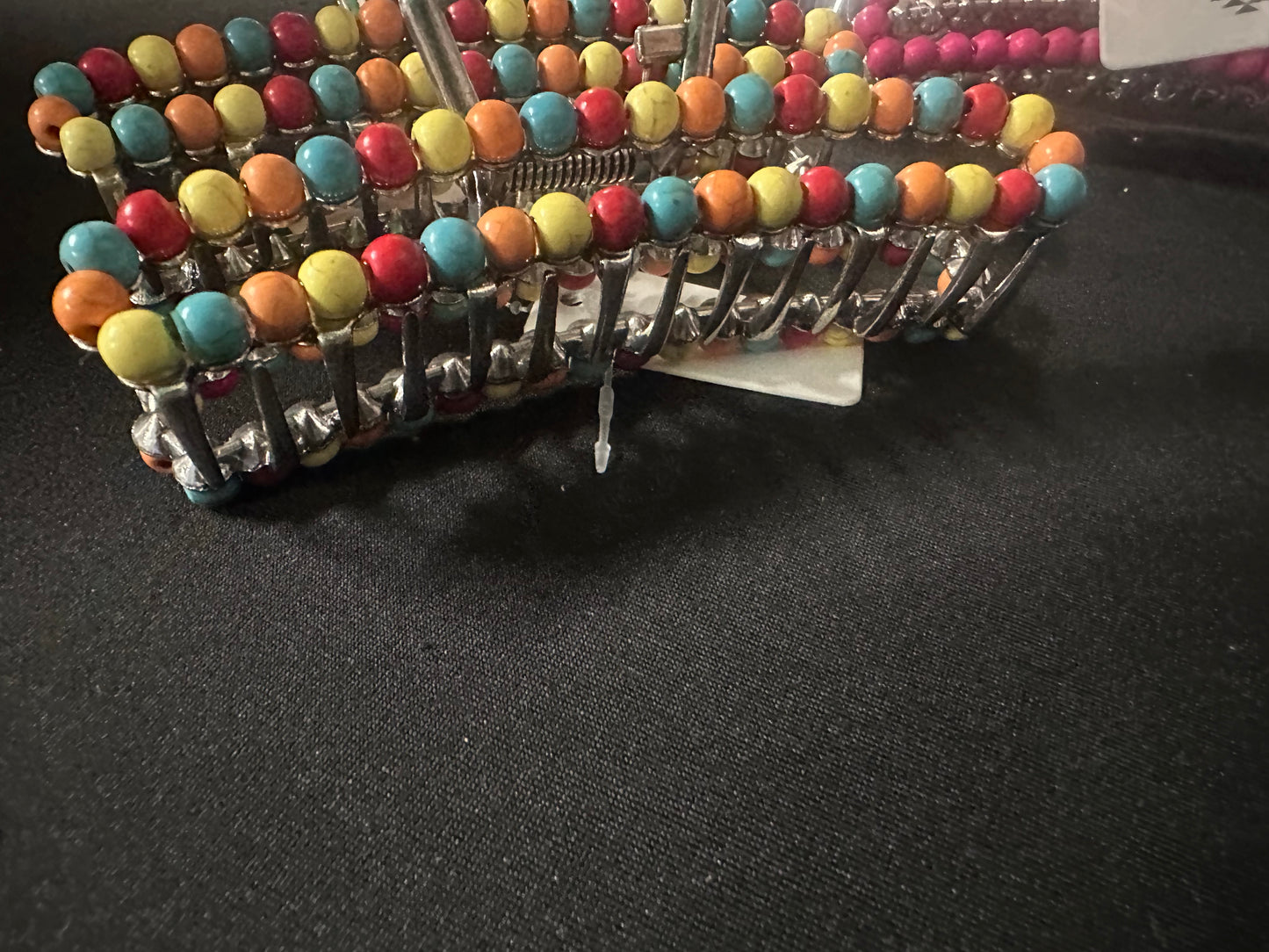 4.25″ Stone Bead Hair Claw Clip