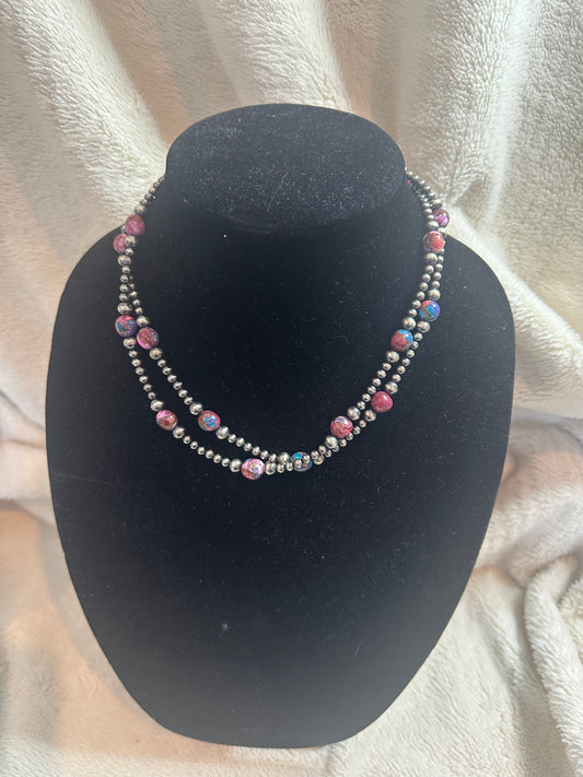 4-8mm navajo pearl x purple dahlia