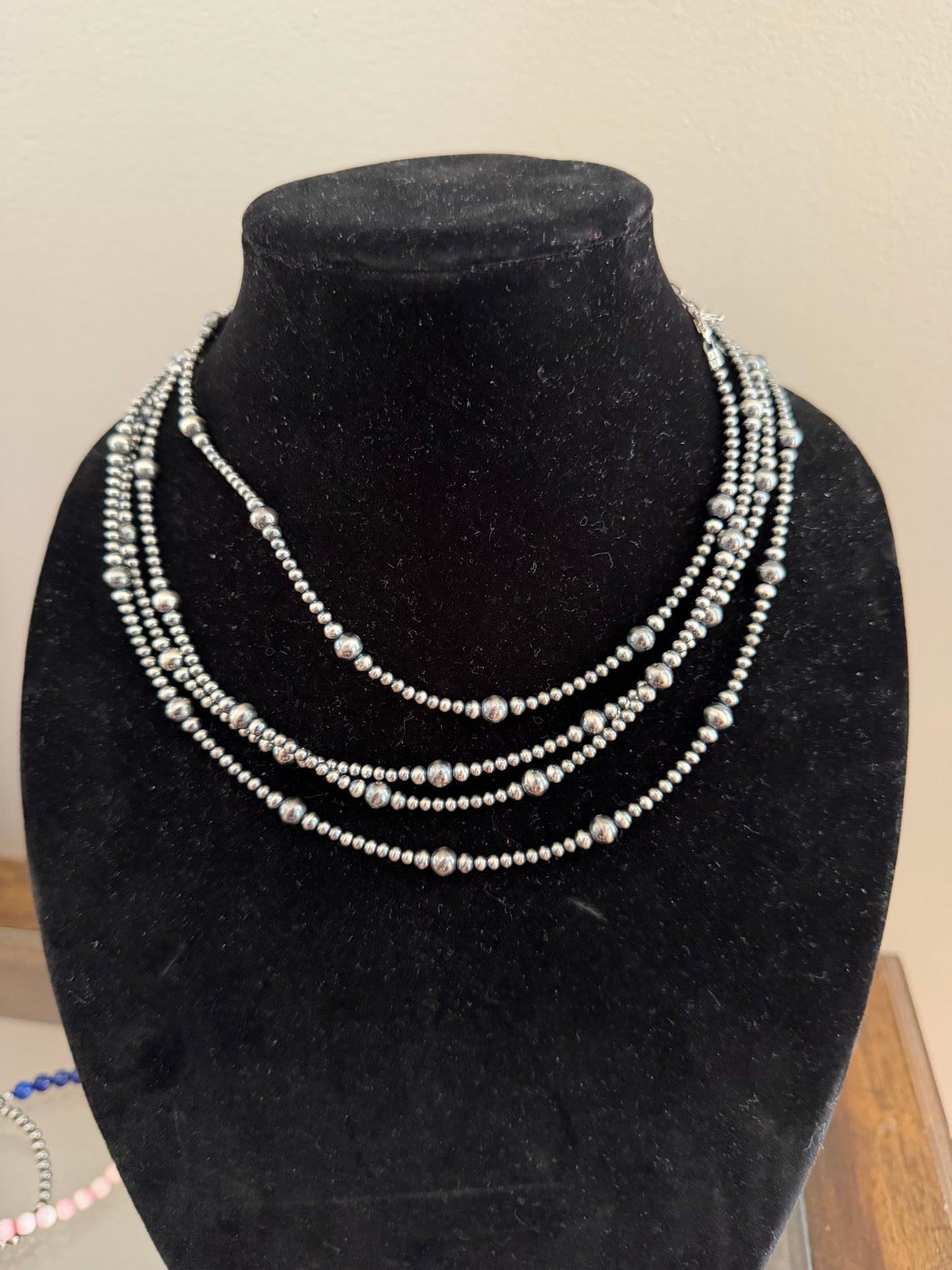 3-6mm graduated pearl necklace