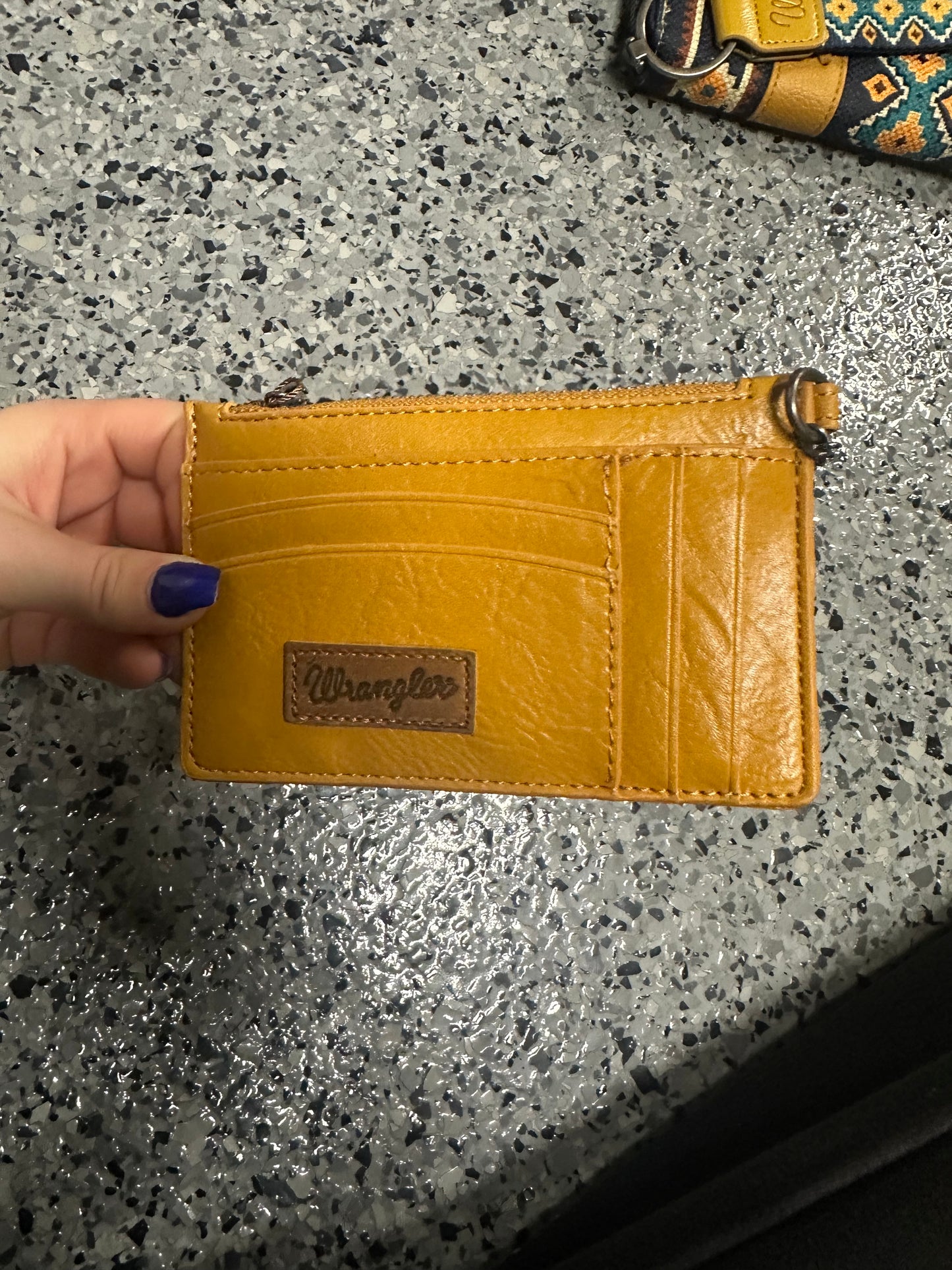 Wrangler Solid Color Key Chain Wristlet Card Wallet