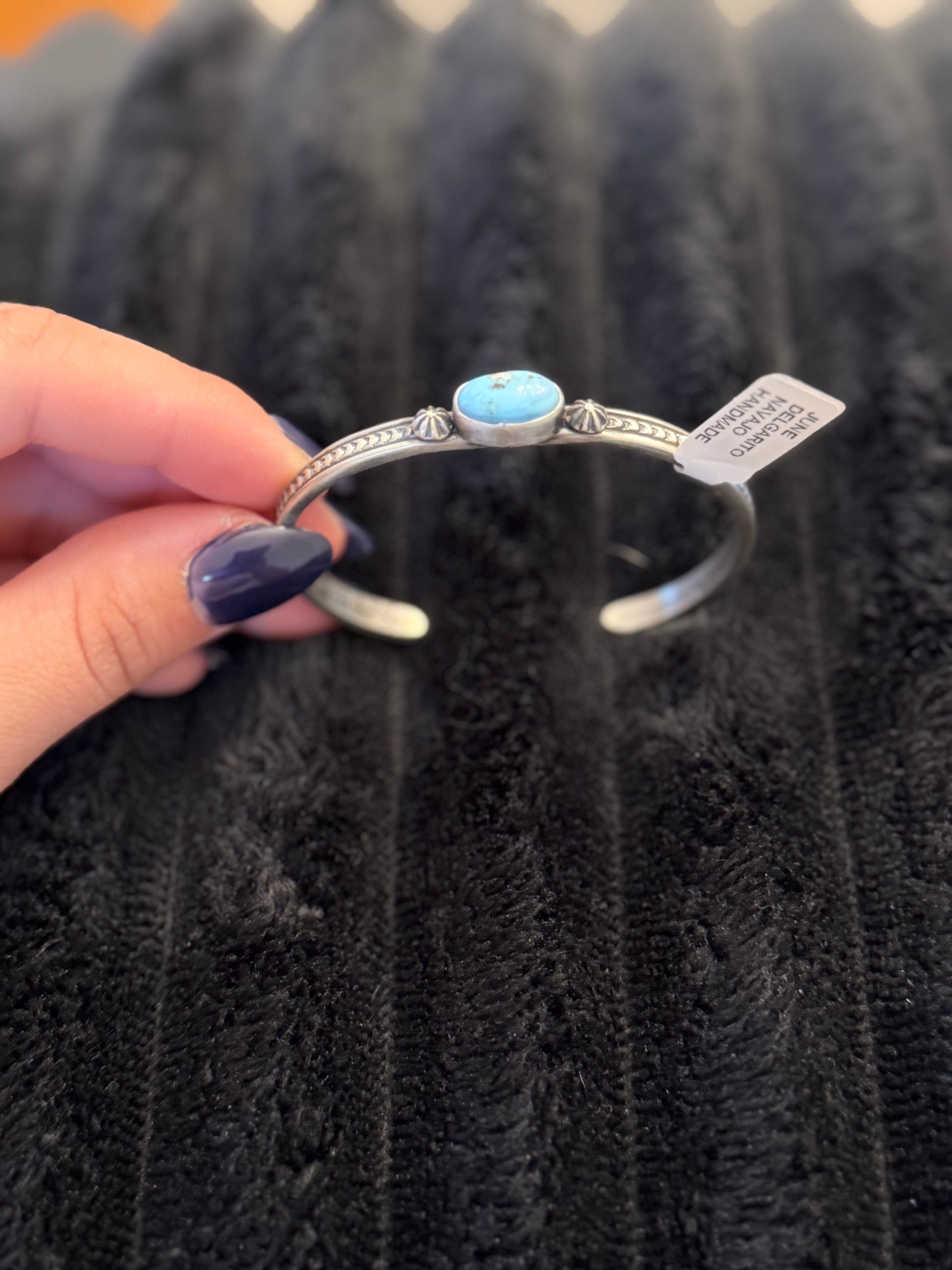 Navajo Handmade Golden Hills Bracelet - June Delgarito