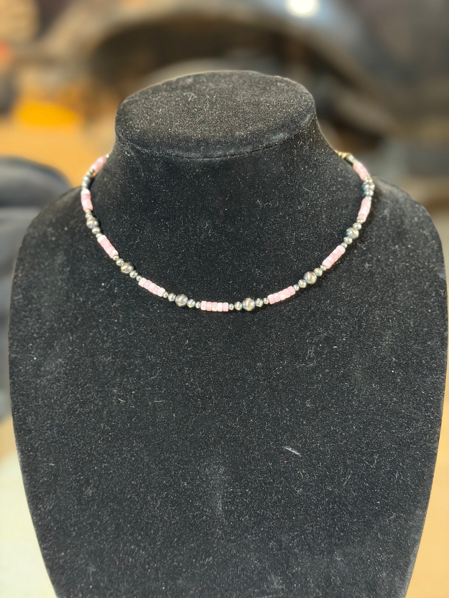 Mother of pearl multi color necklaces