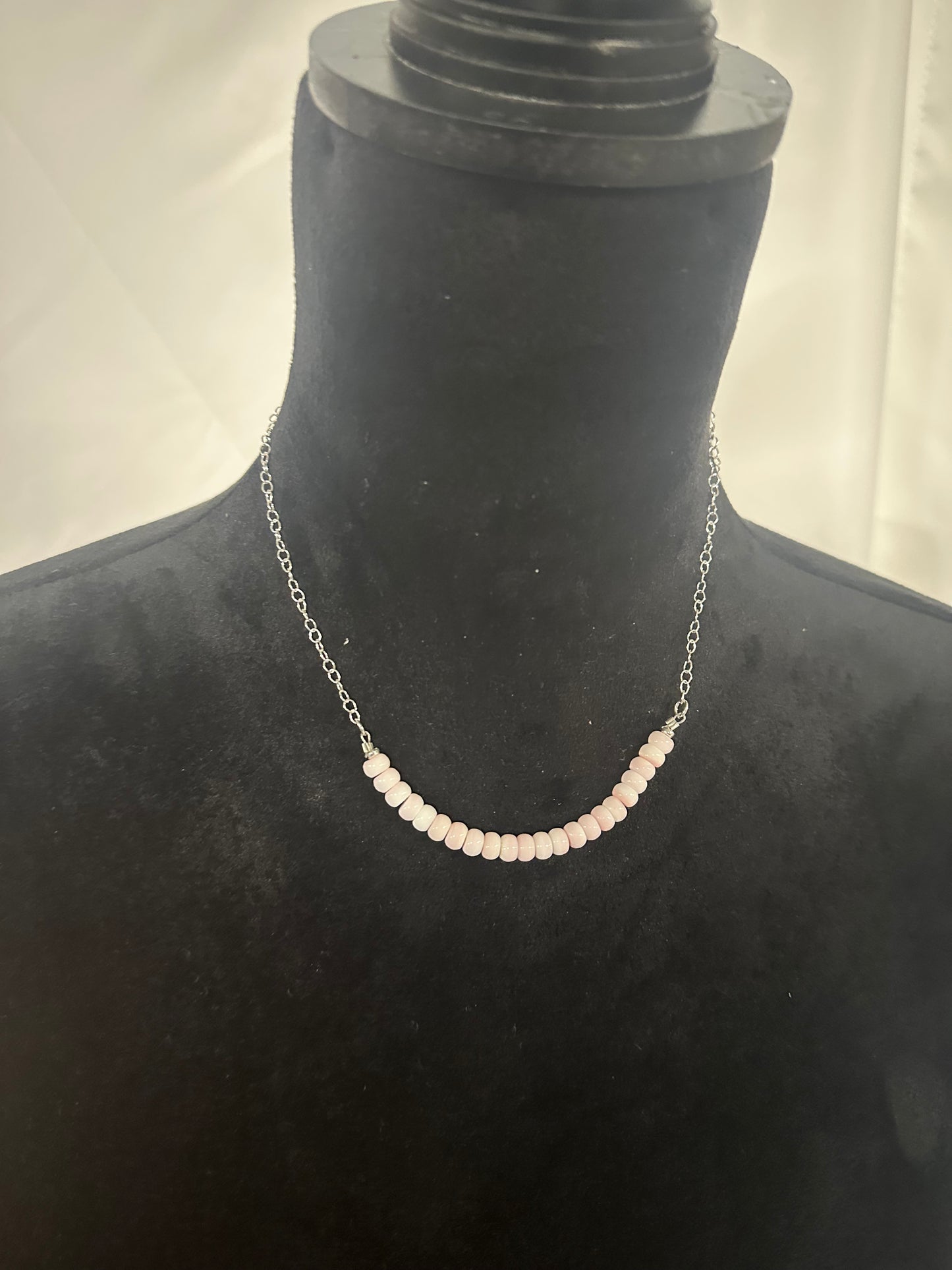 queen pink conch sterling silver chain necklace