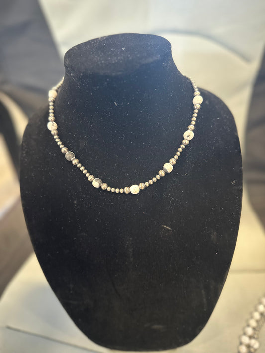Pearl x white buffalo necklace