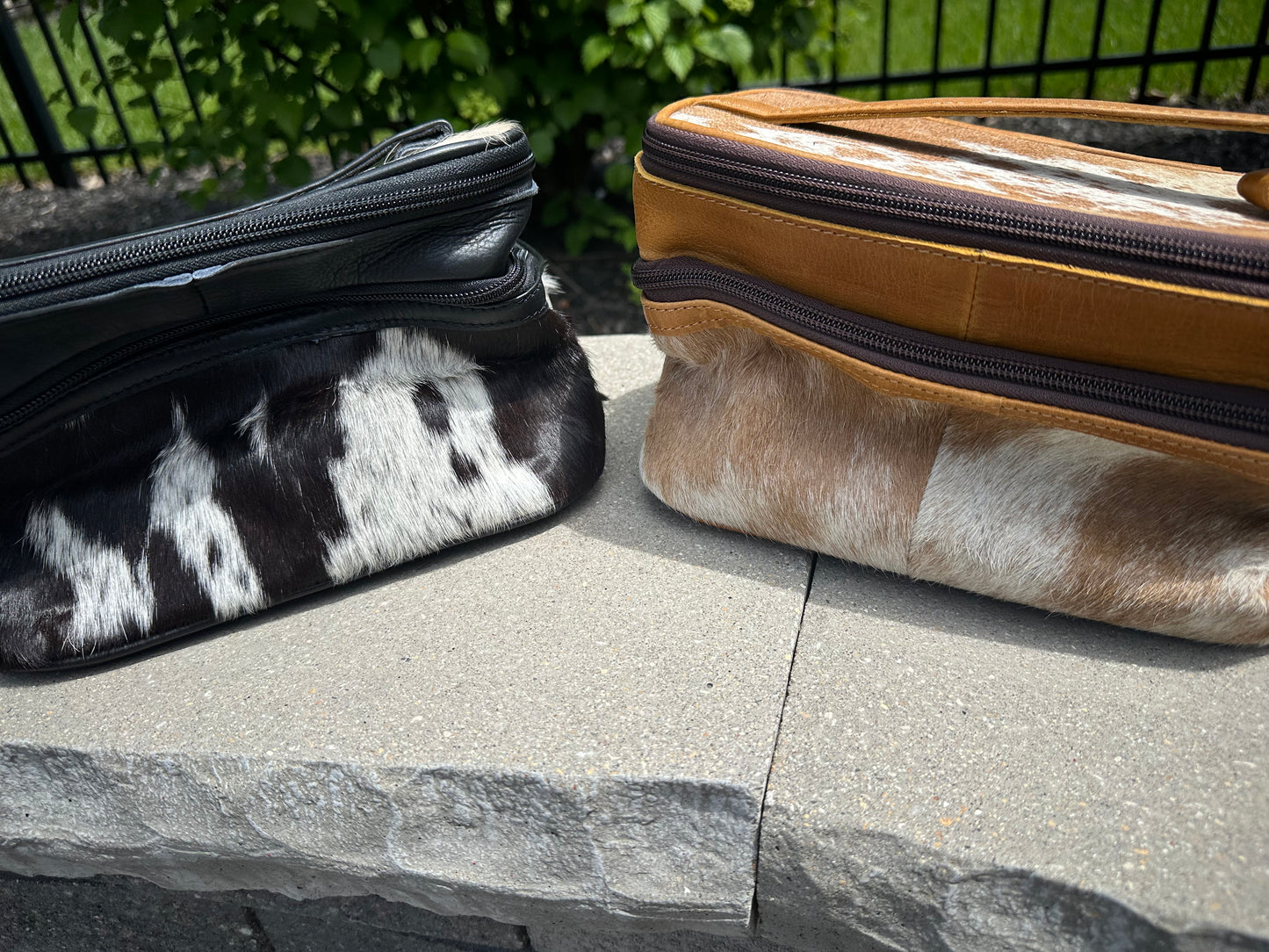 Genuine Cowhide Make up Bag Cosmetic Organizer