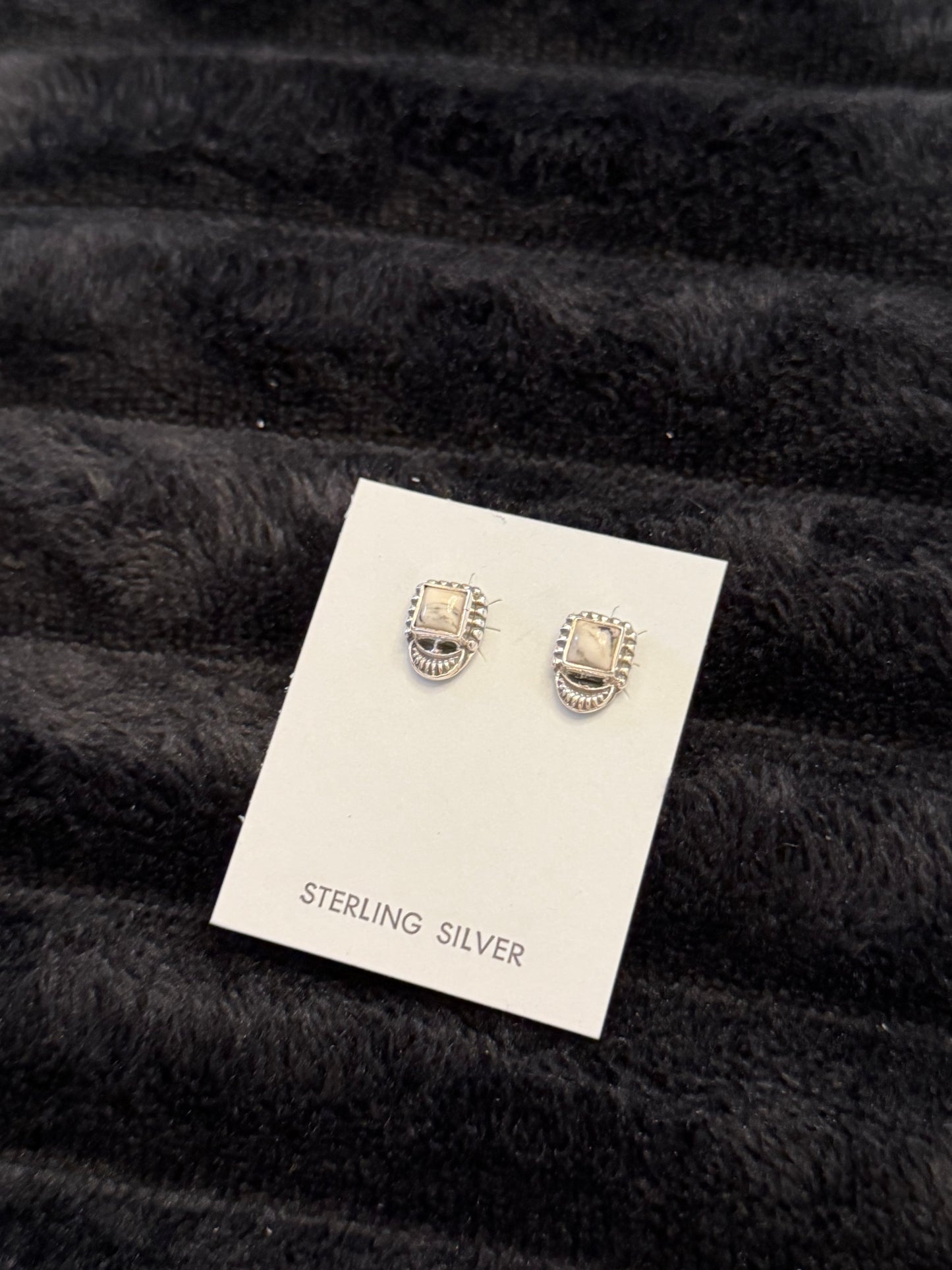 Hada Collection White Buffalo Assorted Earrings