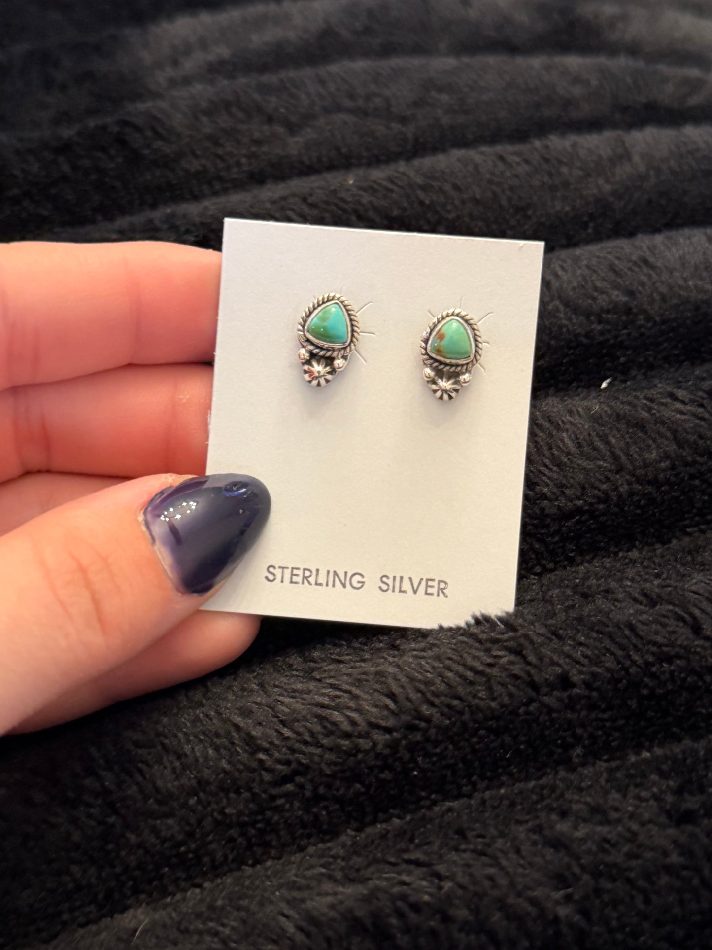 Hada Collection Kingman Turquoise Assorted Earrings