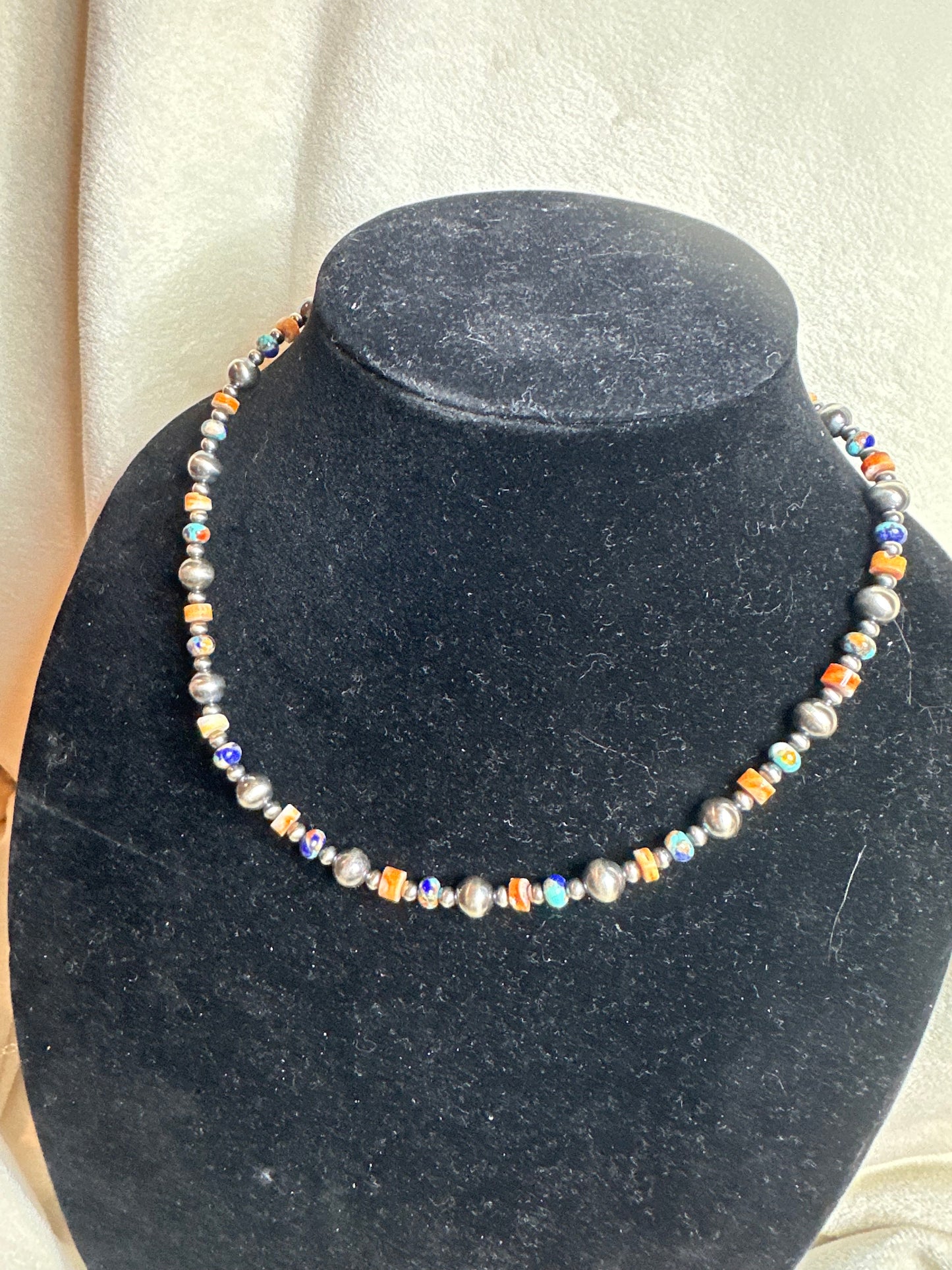 turquoise spiny graduated necklace