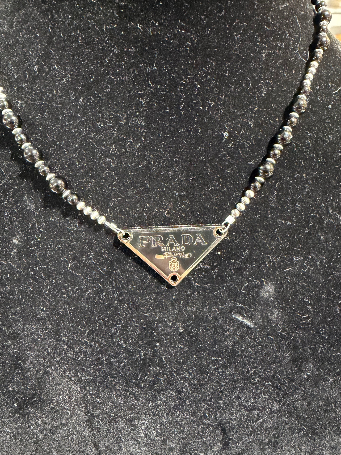 Black Onyx x PRADA necklace