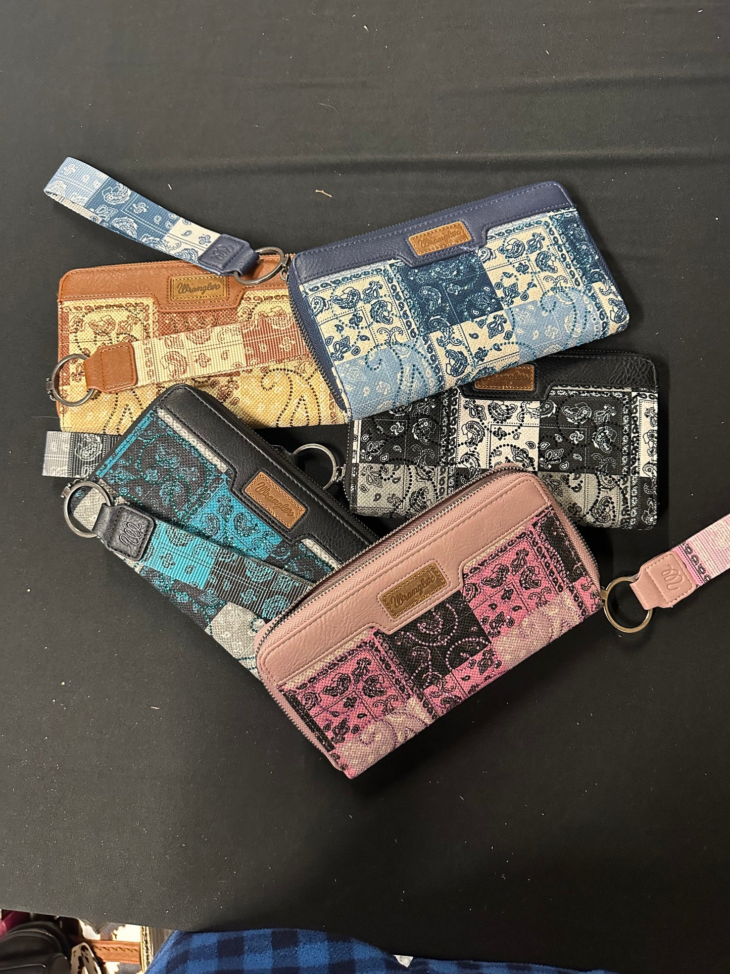 Wrangler Bandana Paisley Print Wallet *5 COLORS