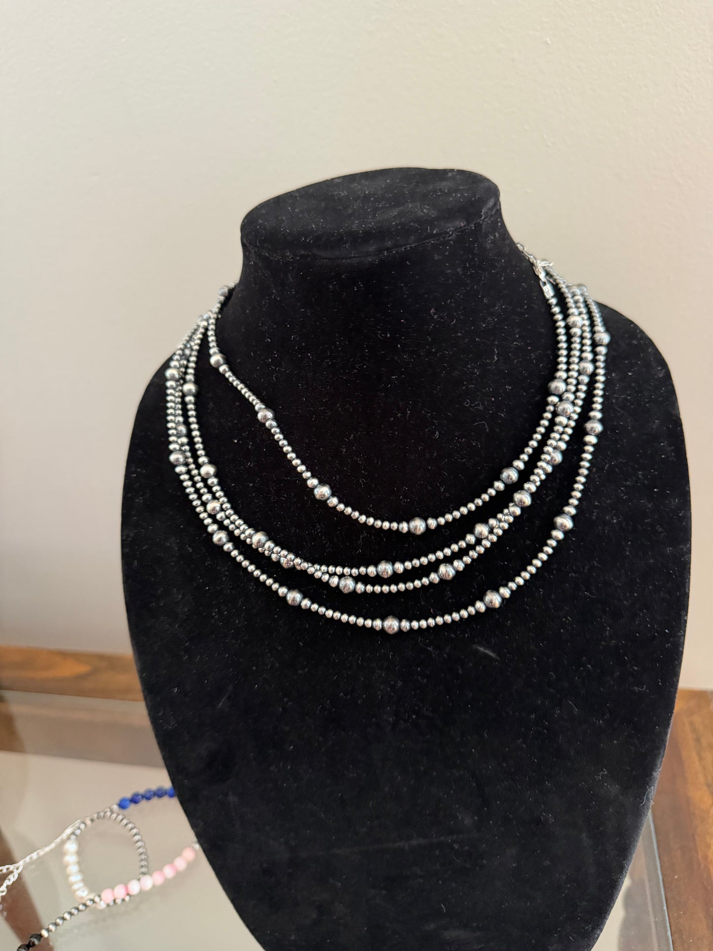 3-6mm graduated pearl necklace