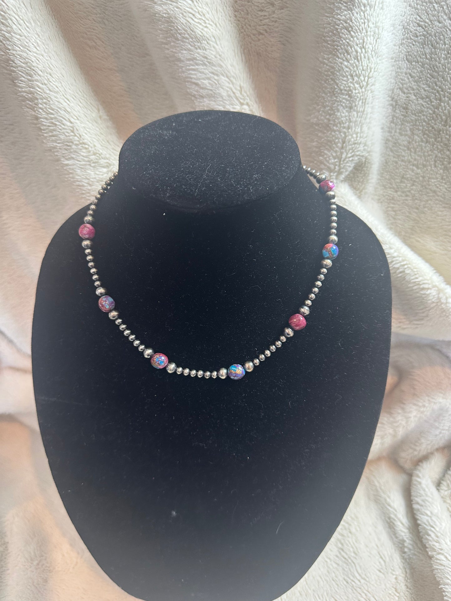 4-8mm navajo pearl x purple dahlia