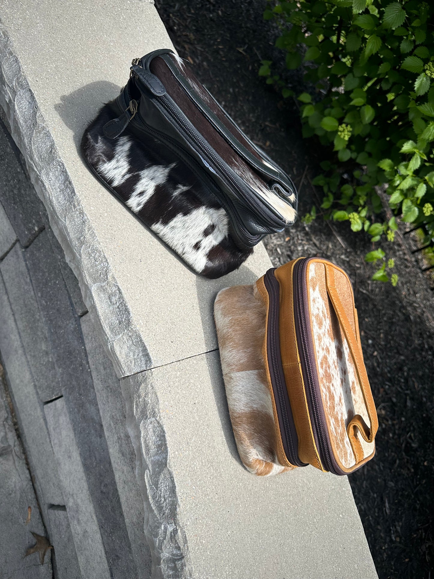 Genuine Cowhide Make up Bag Cosmetic Organizer