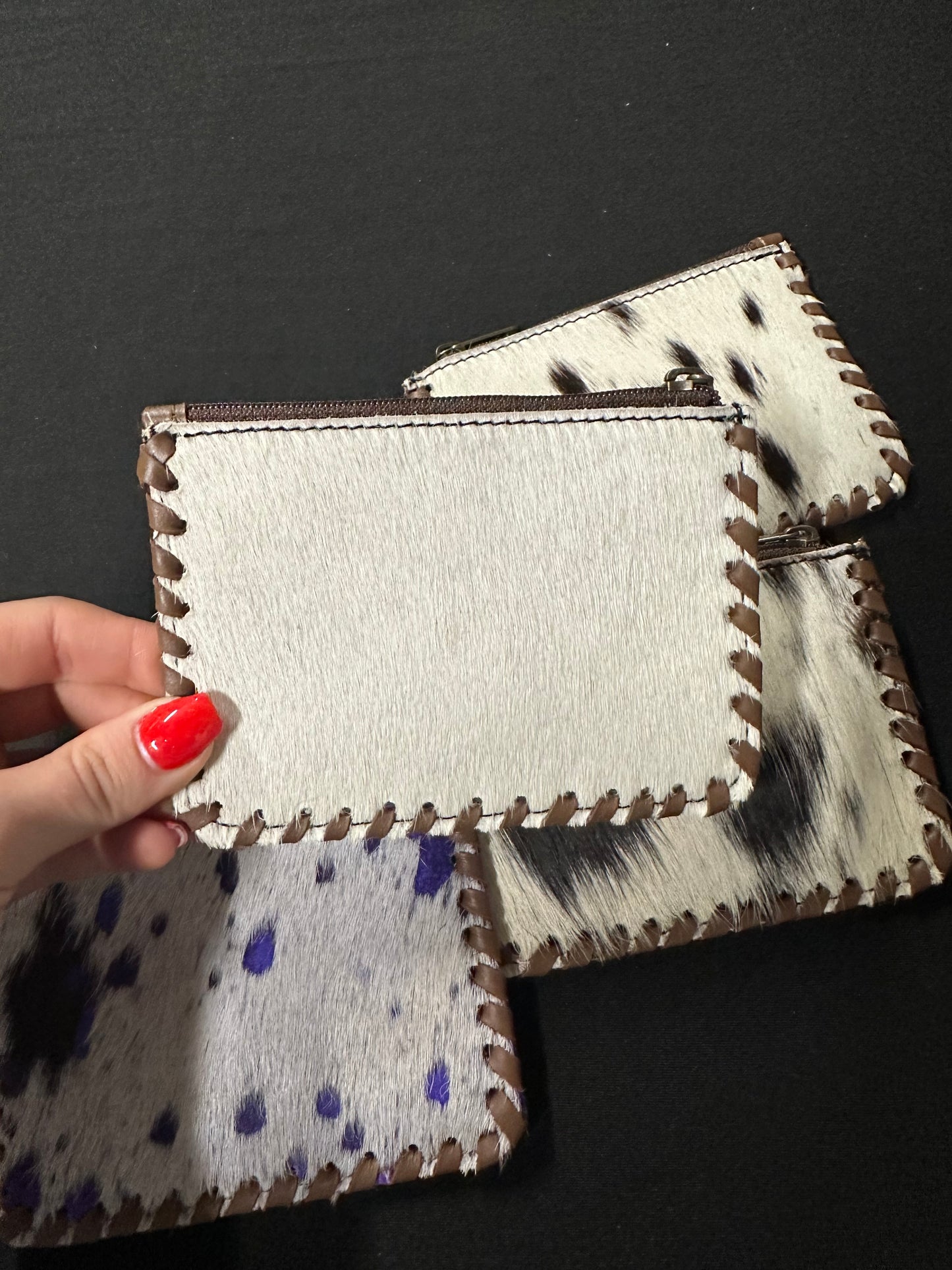 Handmade genuine leather cowhide wallet