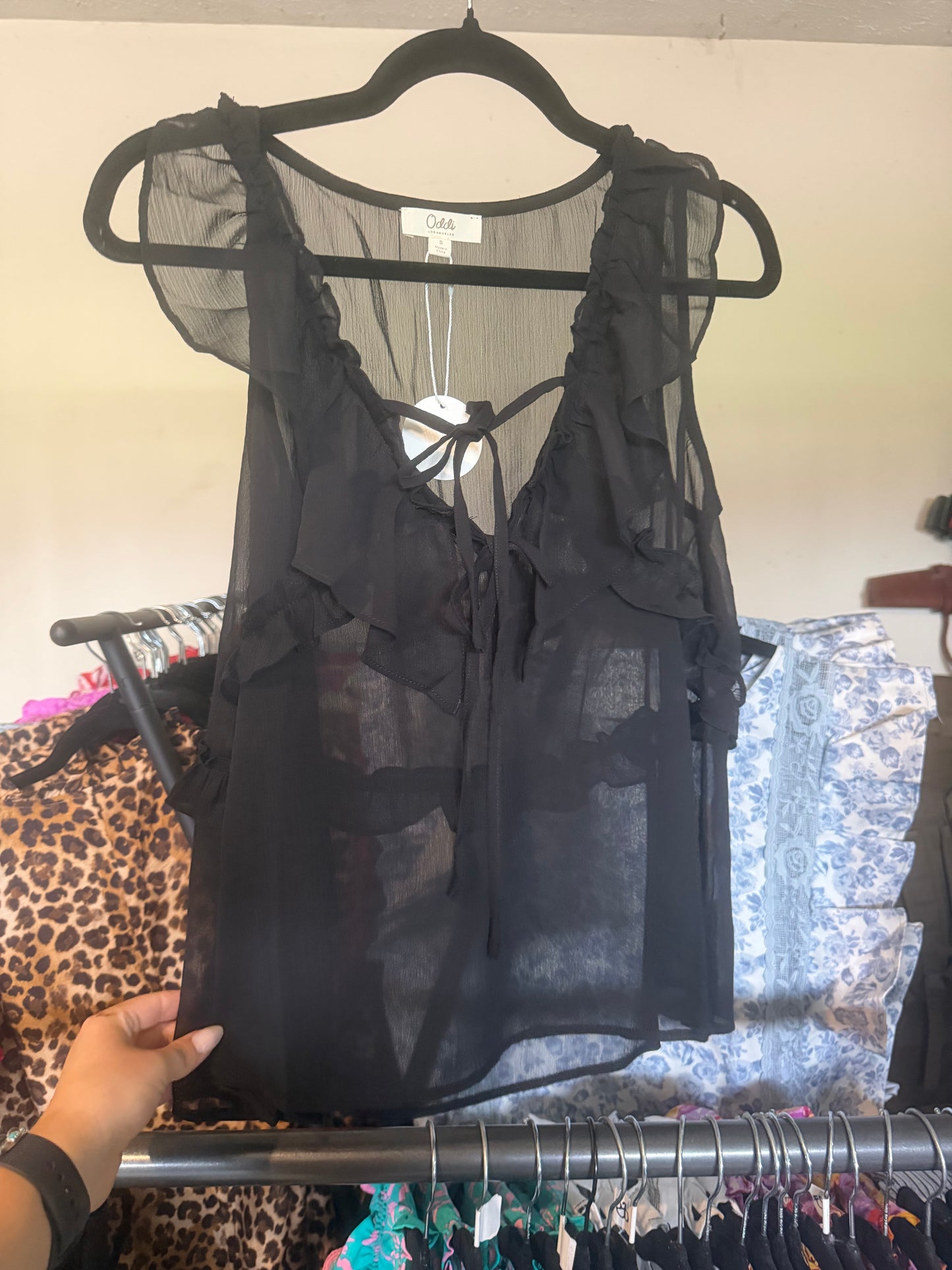 Sleeveless Chiffon Blouse