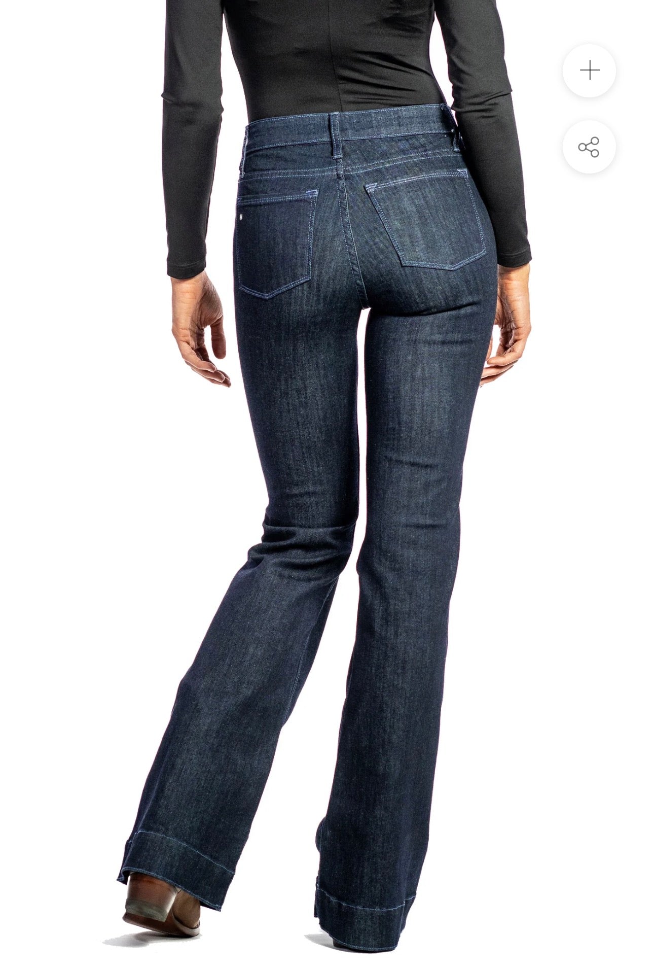 BELLA : Trouser Flare (Midnight) Dusk Blue Haala Denim