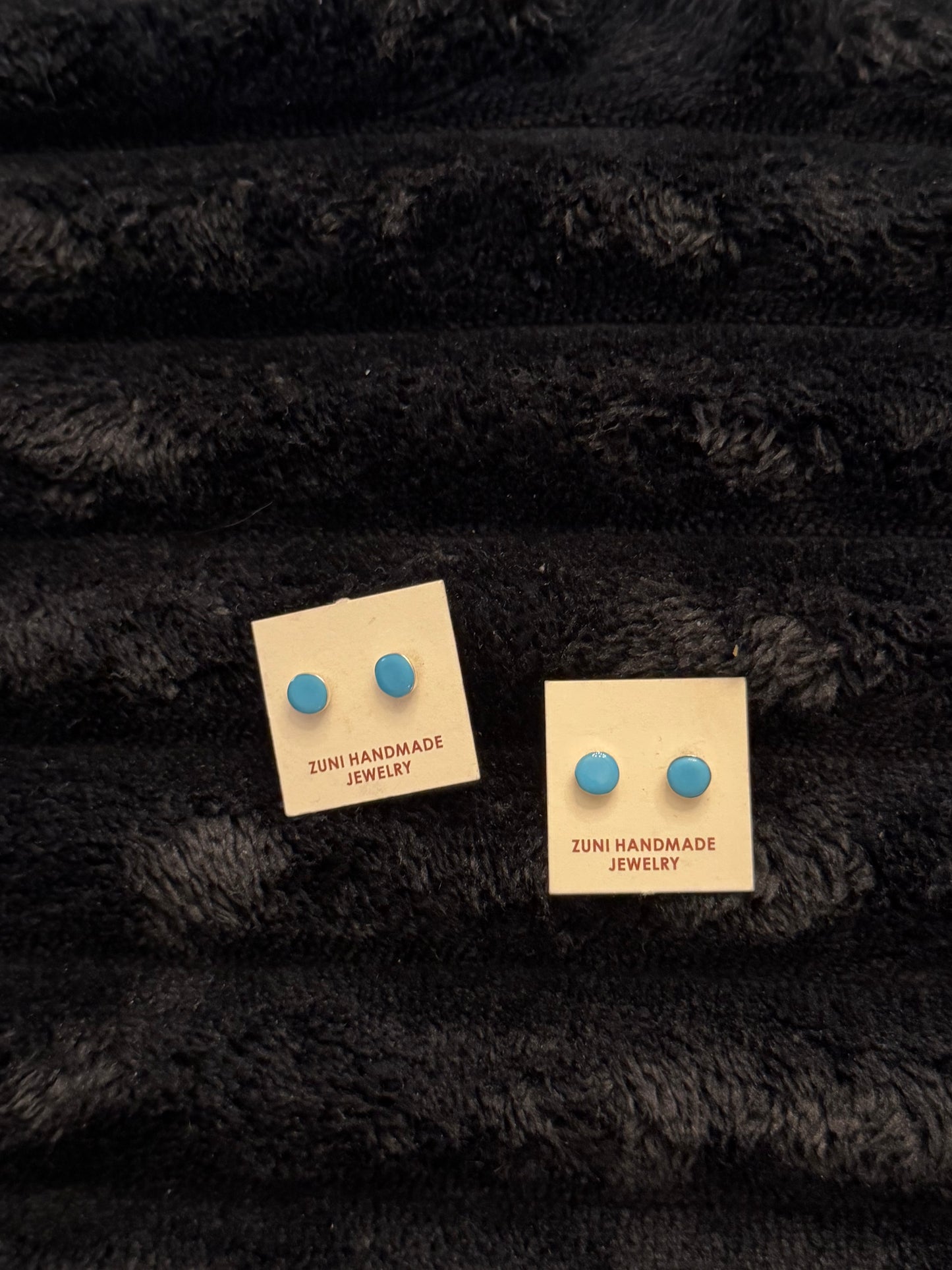 Zuni Handmade Turquoise Earrings - Dorothy Weha