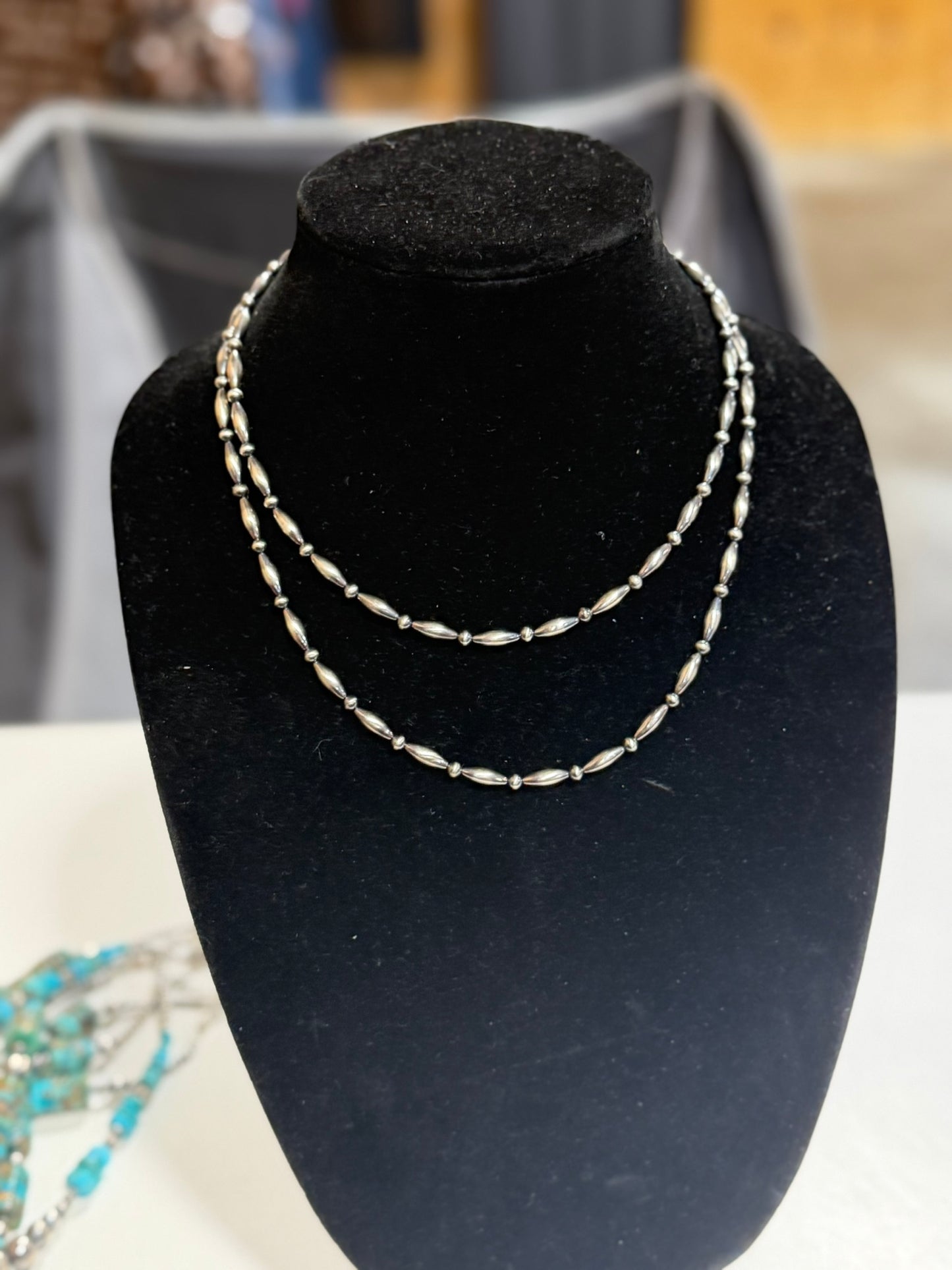 4mm pearl x torpedo pearl necklace