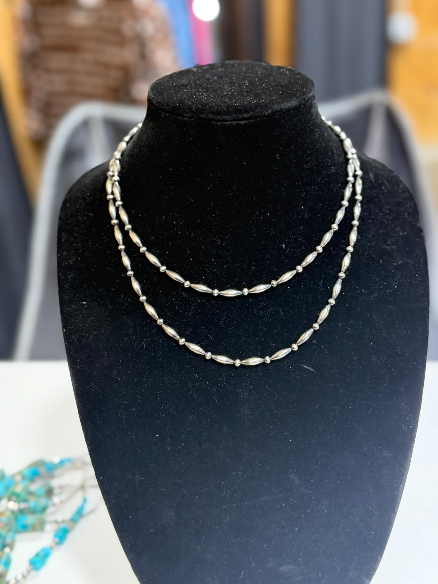 4mm pearl x torpedo pearl necklace