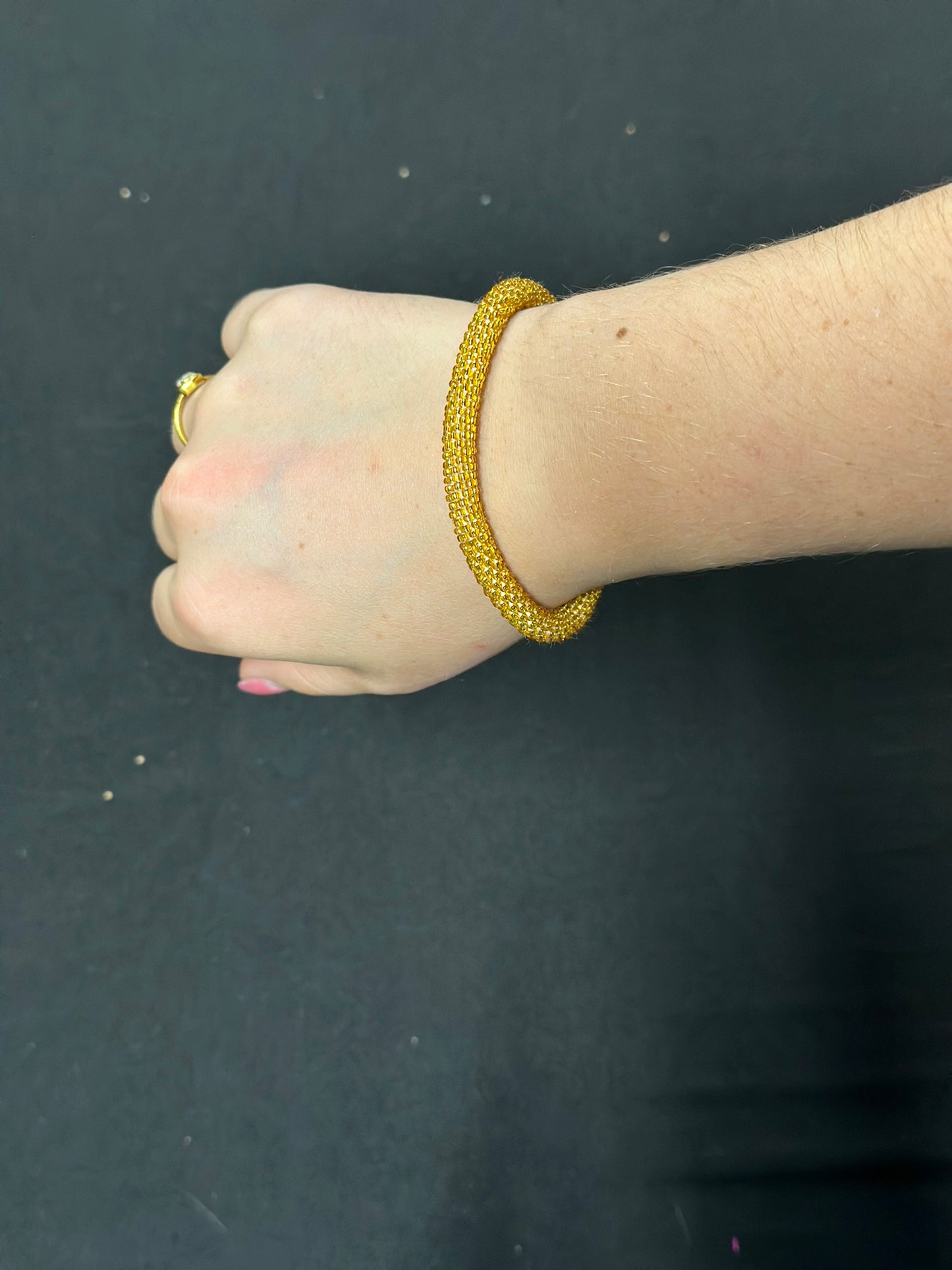 Roll-On® Bracelet Gold and Navy