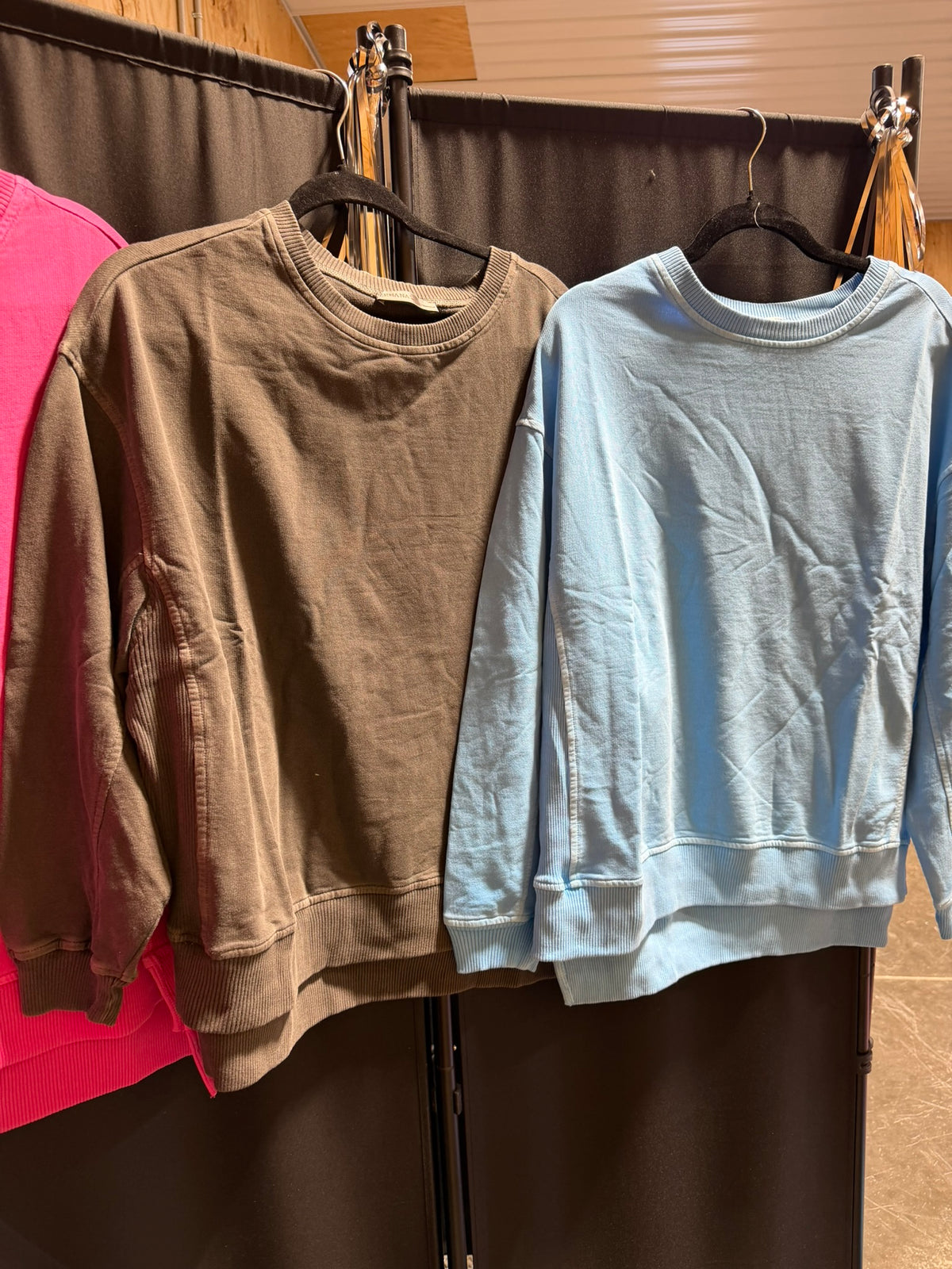 French terry pigment dye & enzyme washing pullover S-3XL