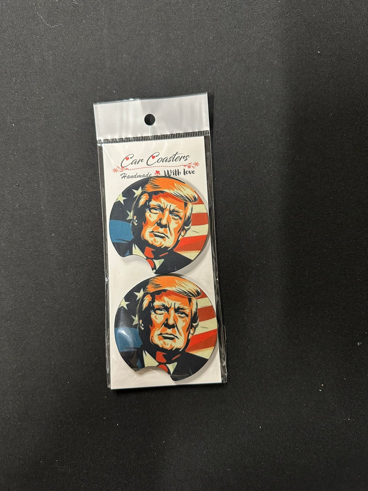 Donald Trump car coasters