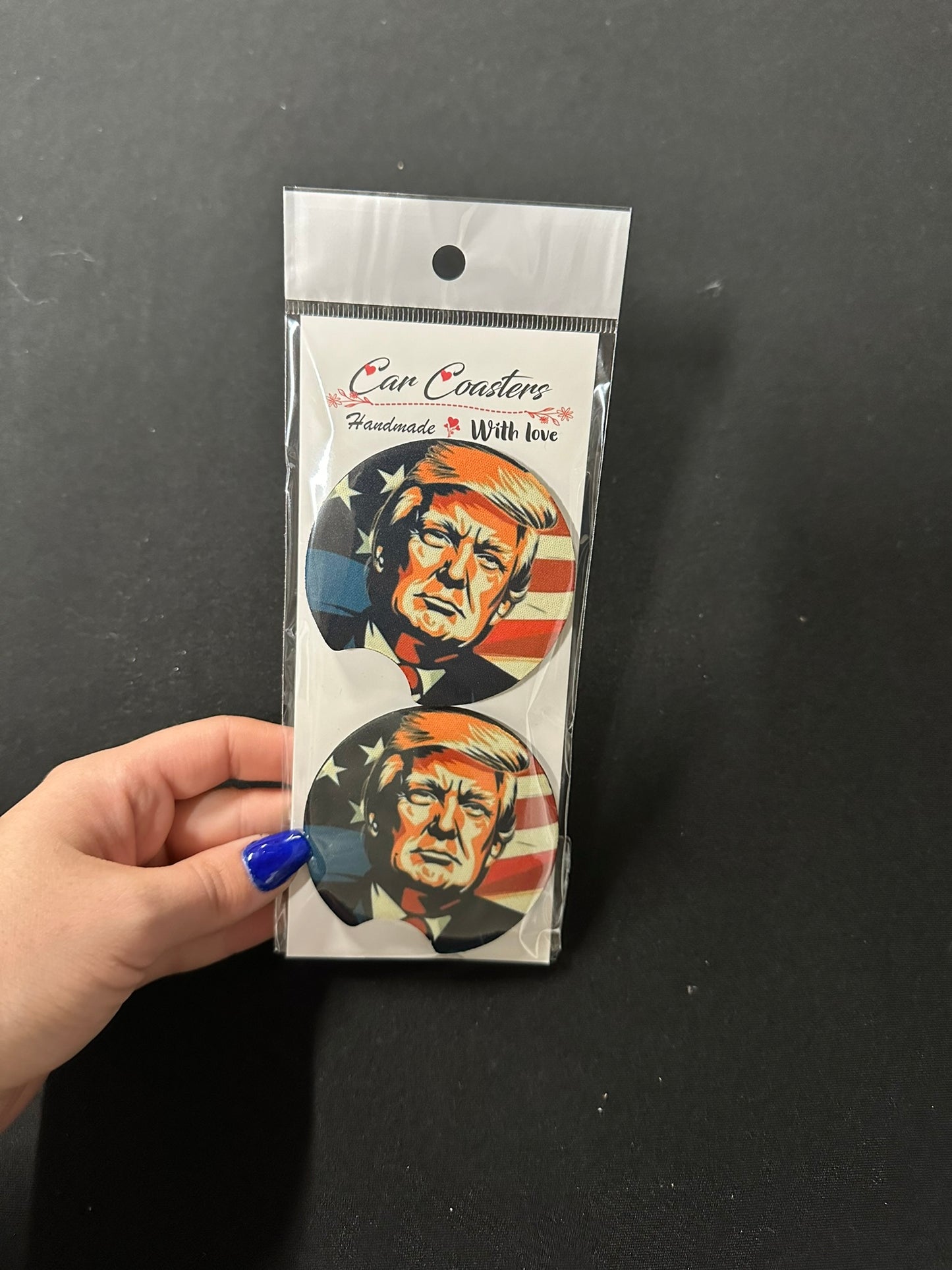 Donald Trump car coasters