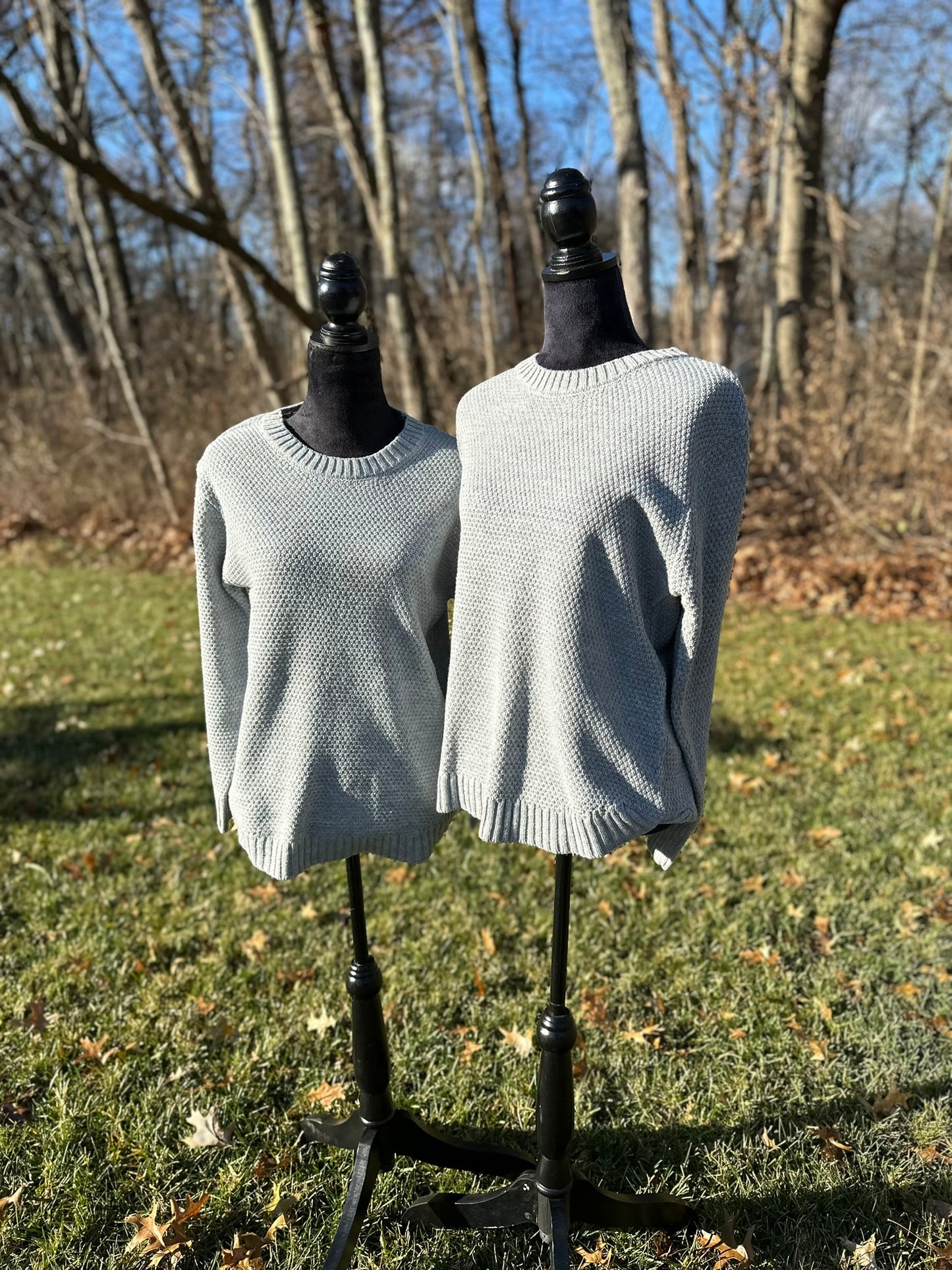 Round neck basic sweater