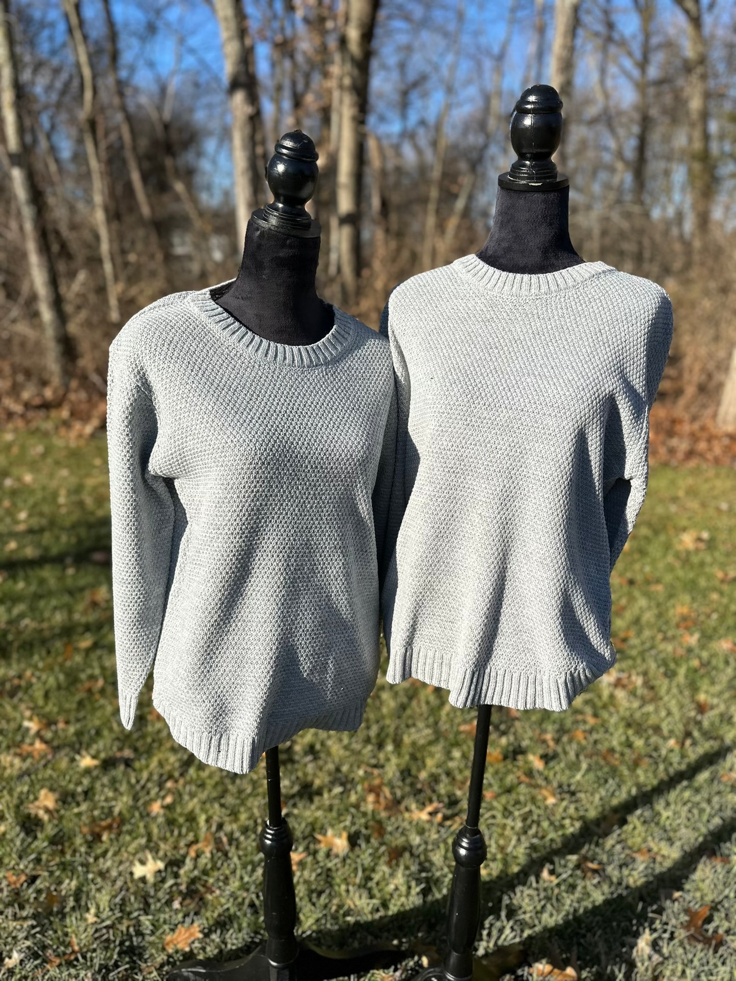 Round neck basic sweater