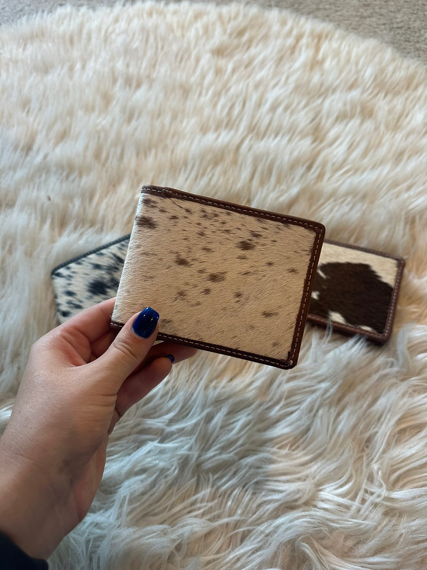 Genuine Cowhide bifold Short Mens Wallet