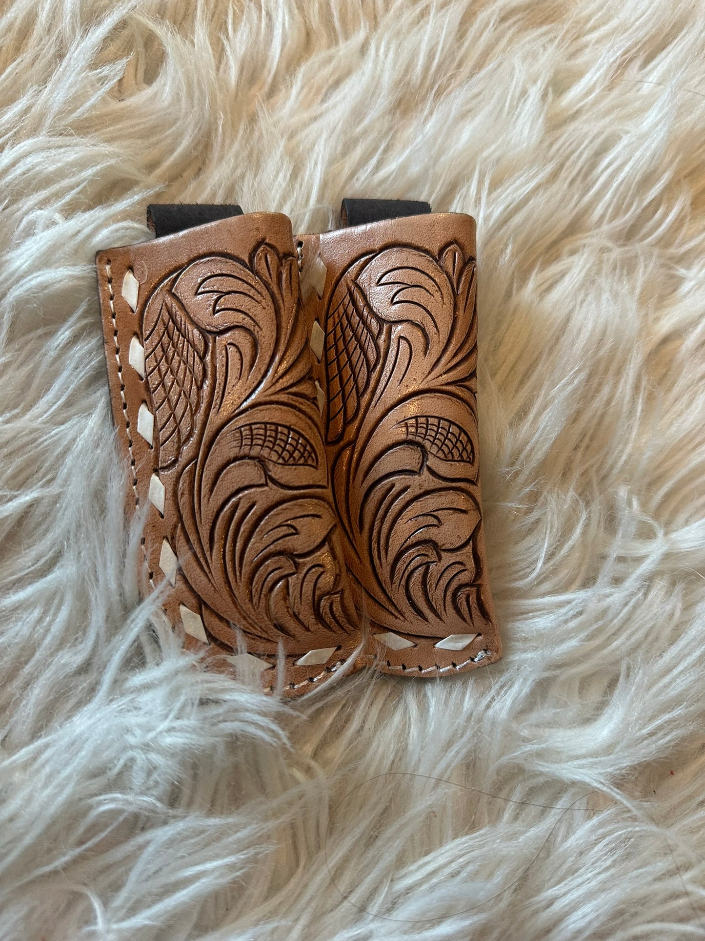 tooled leather knife sheath