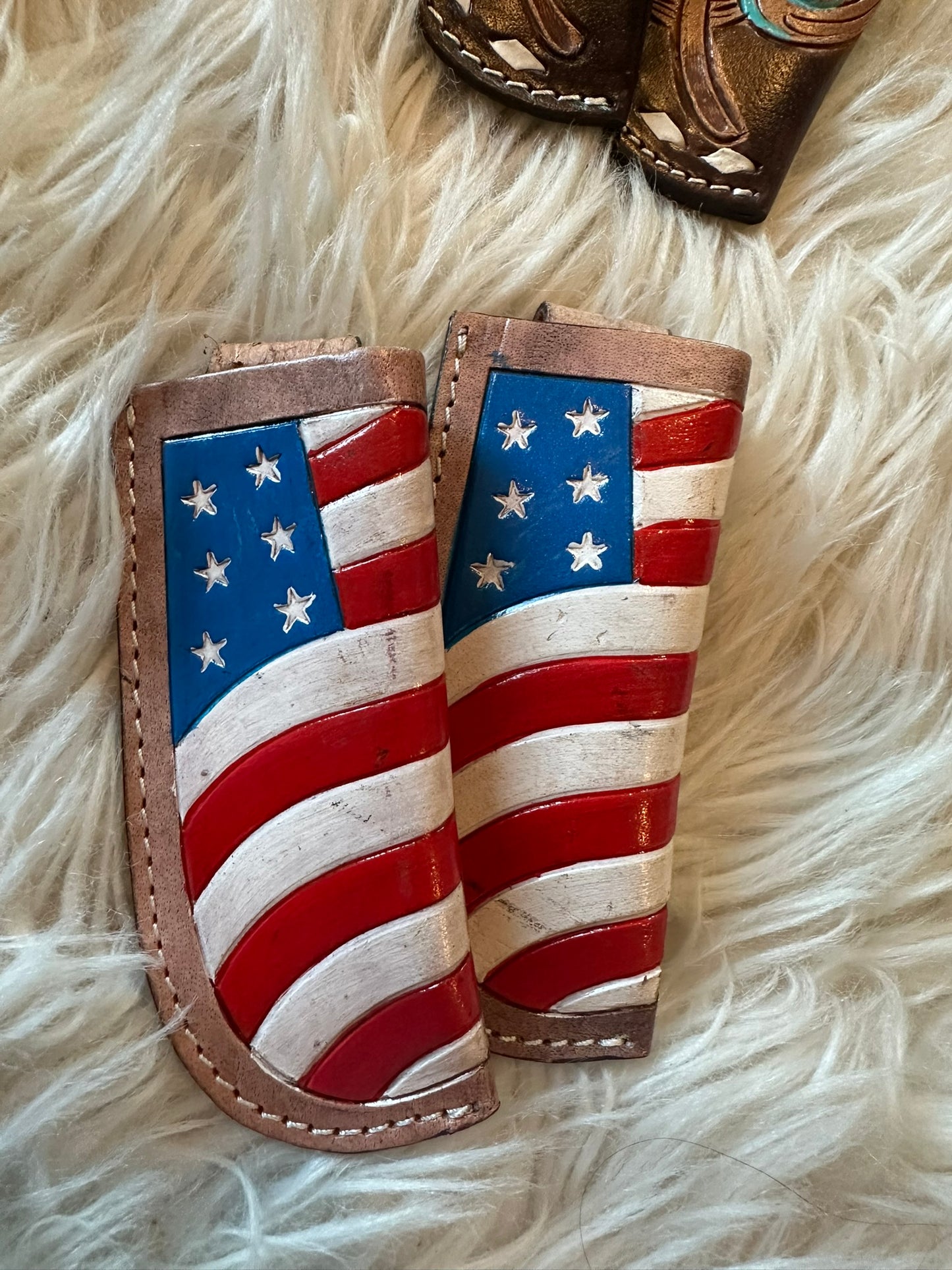 tooled leather knife sheath