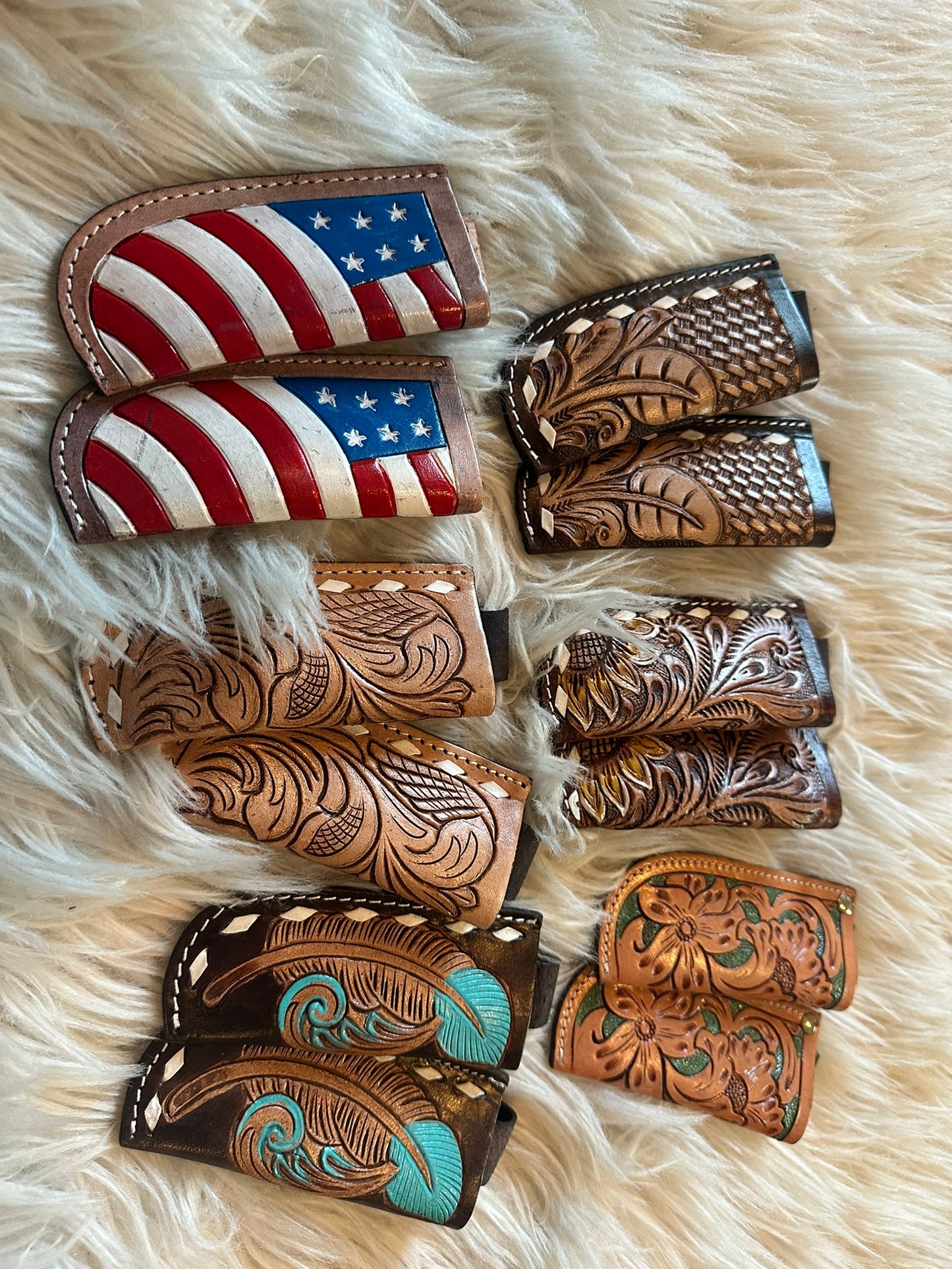 tooled leather knife sheath
