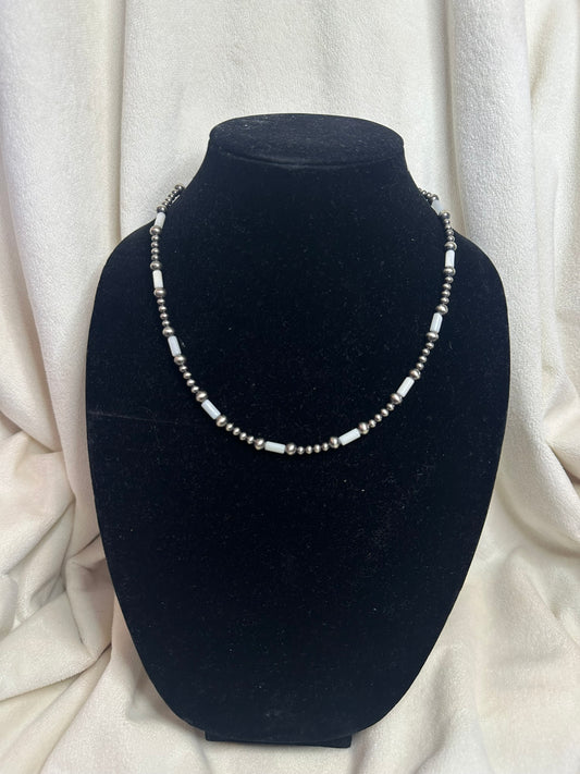4mm pearl freshwater pearl tube neckalce