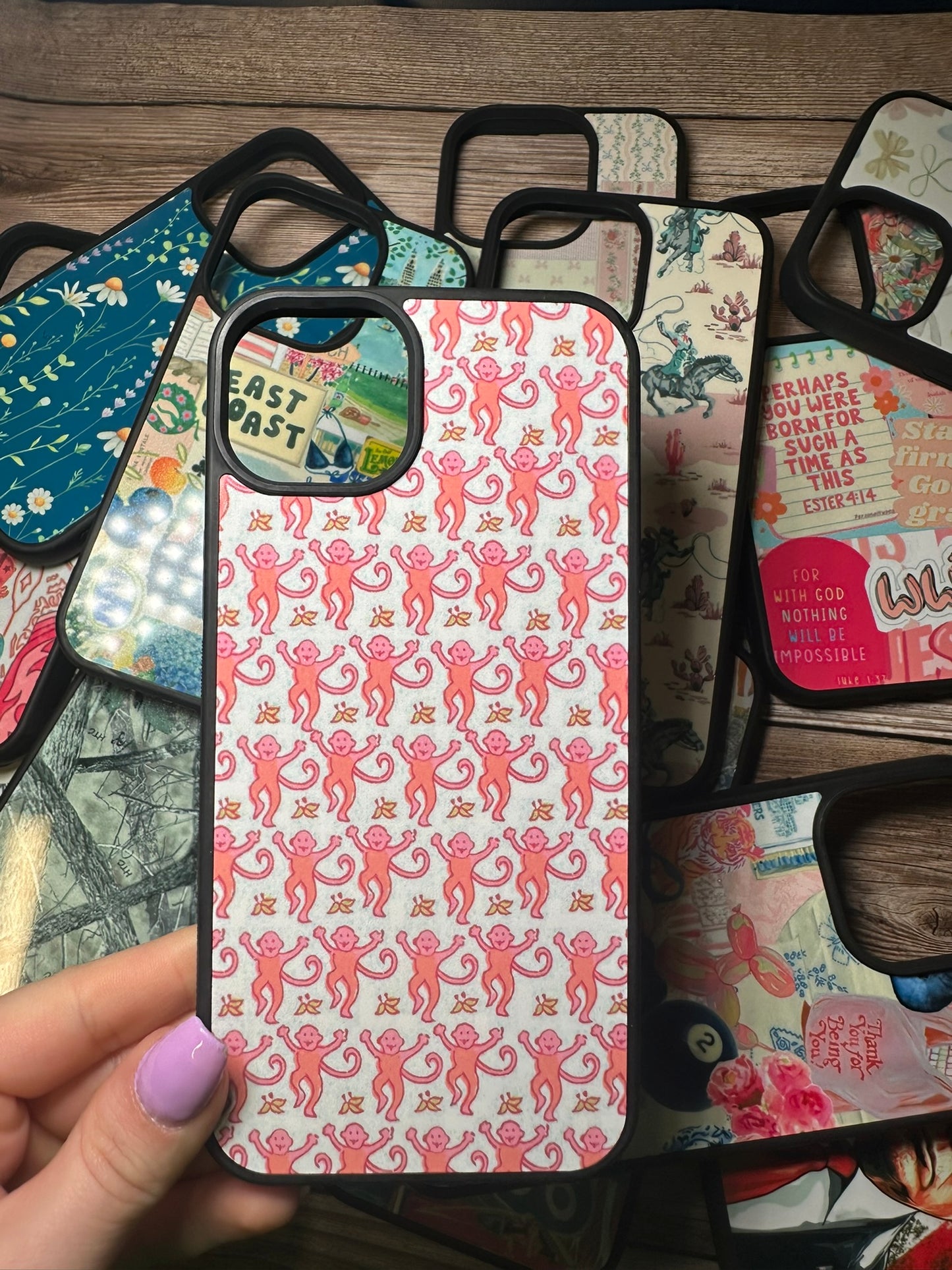 Preppy aesthetic pressed phone case *6OPTIONS *15SIZES