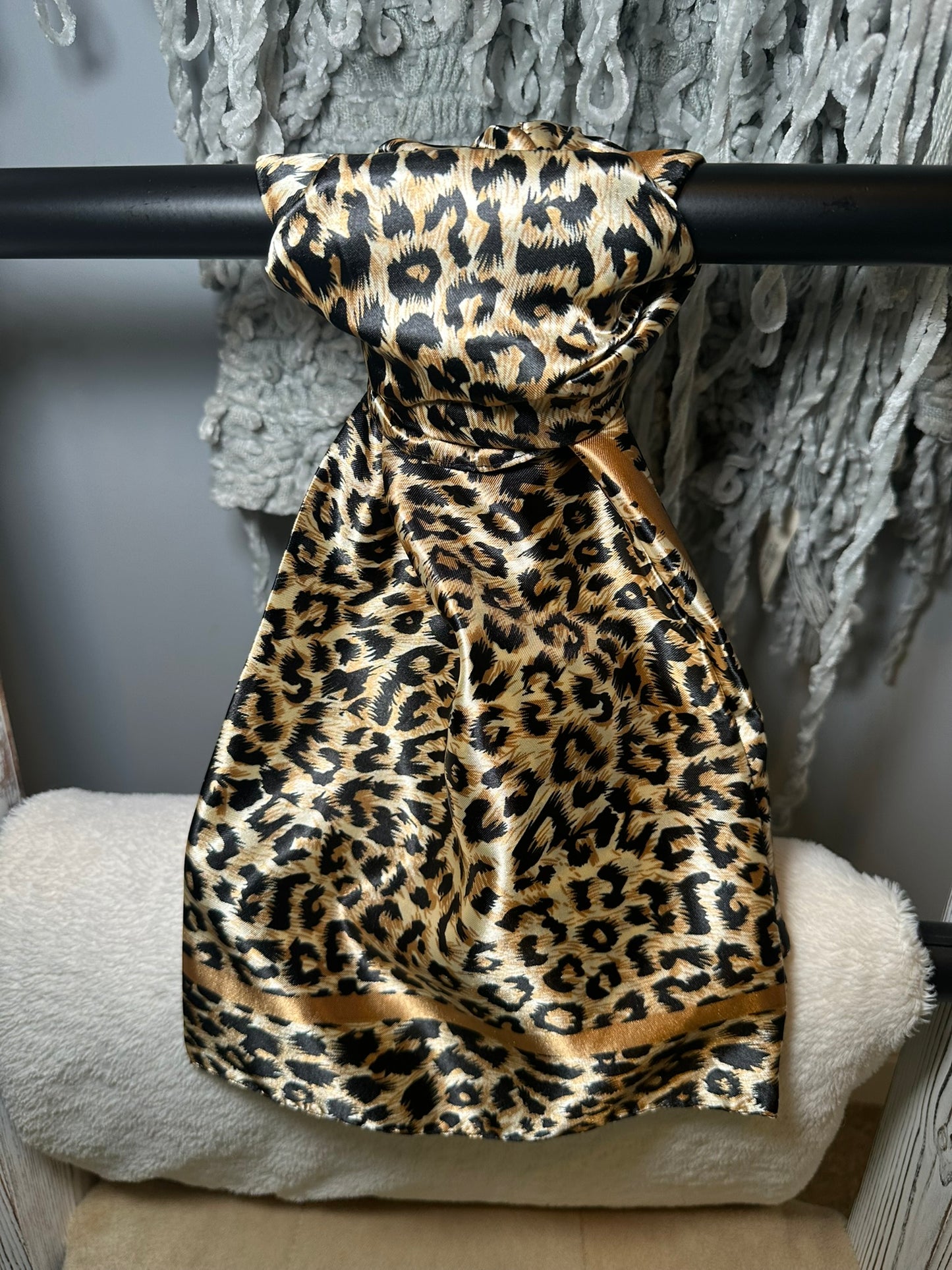 Leopard Print Wild Rag/ Scarf