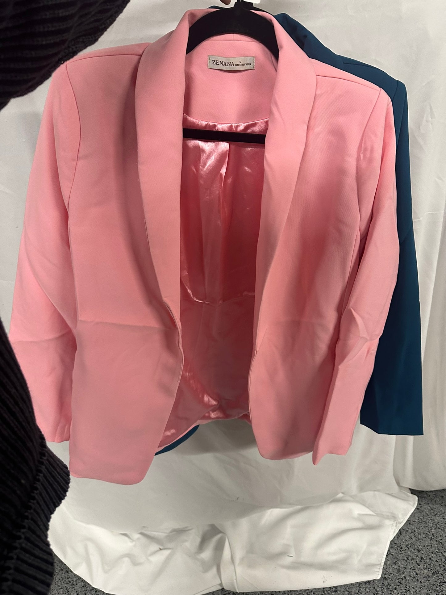 Woven long sleeve blazer with lining