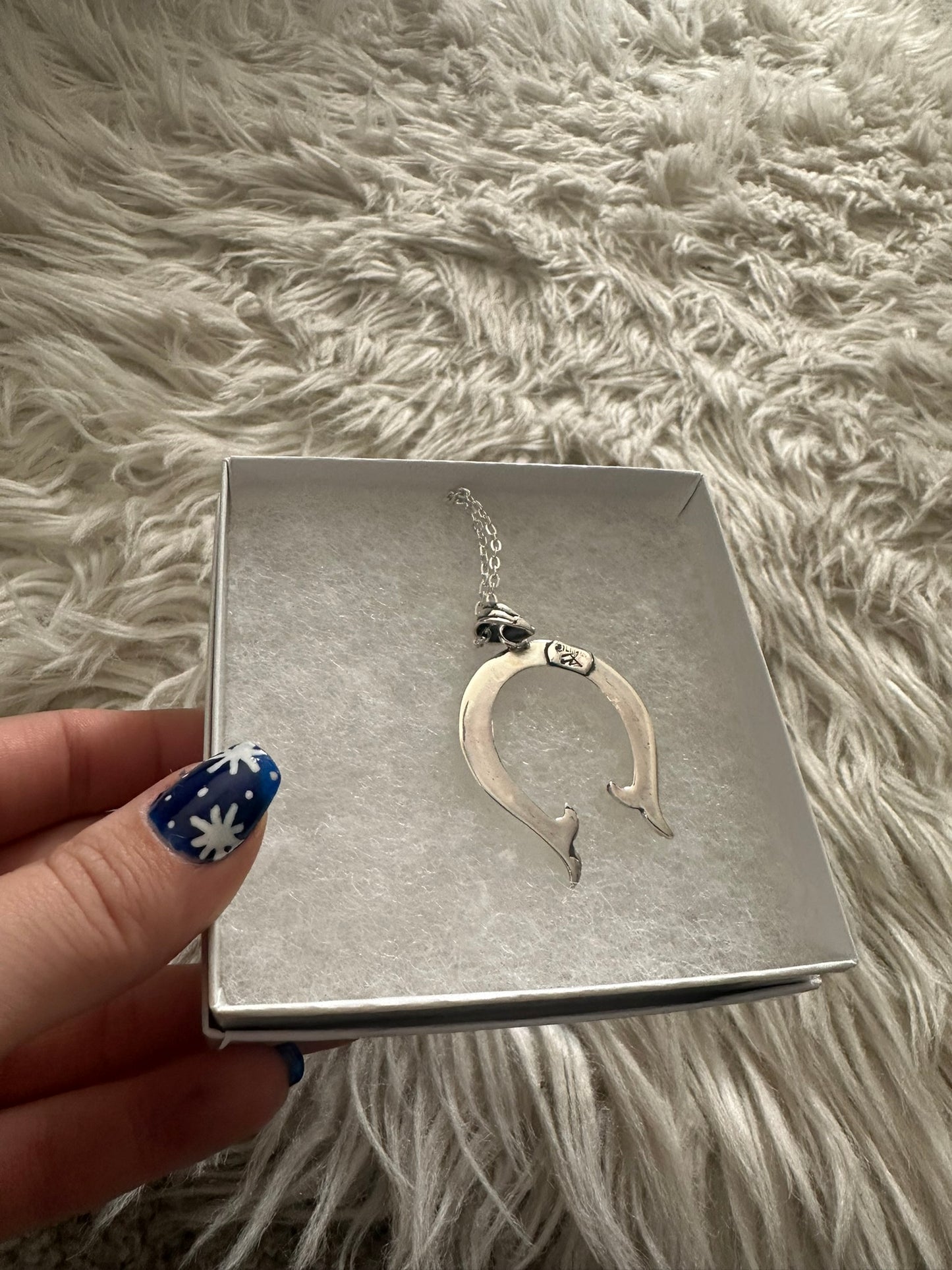 Native American Sterling Naja Pendant With Silver Chain 0293