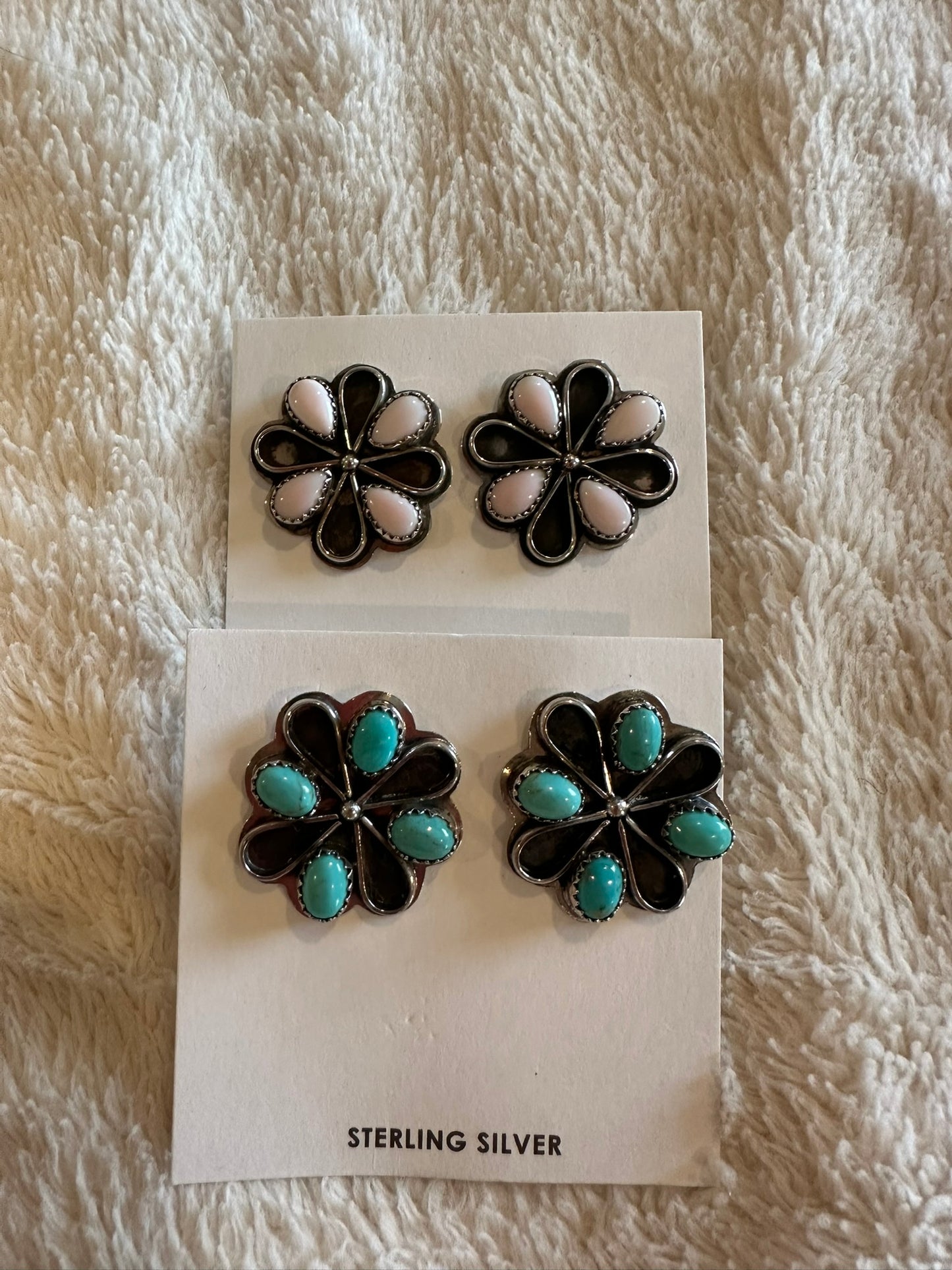 cluster stud earrings