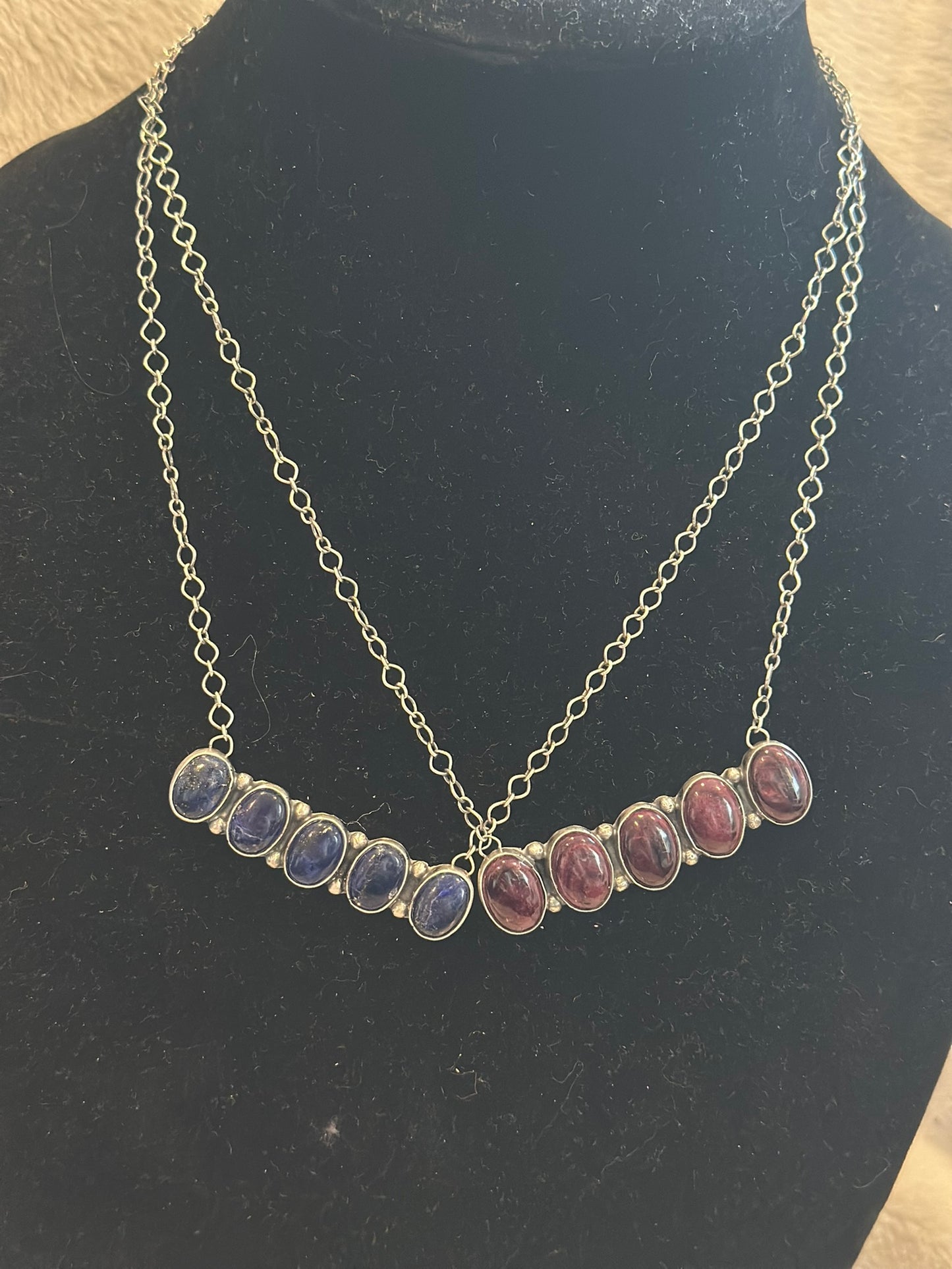 five stone bar necklace